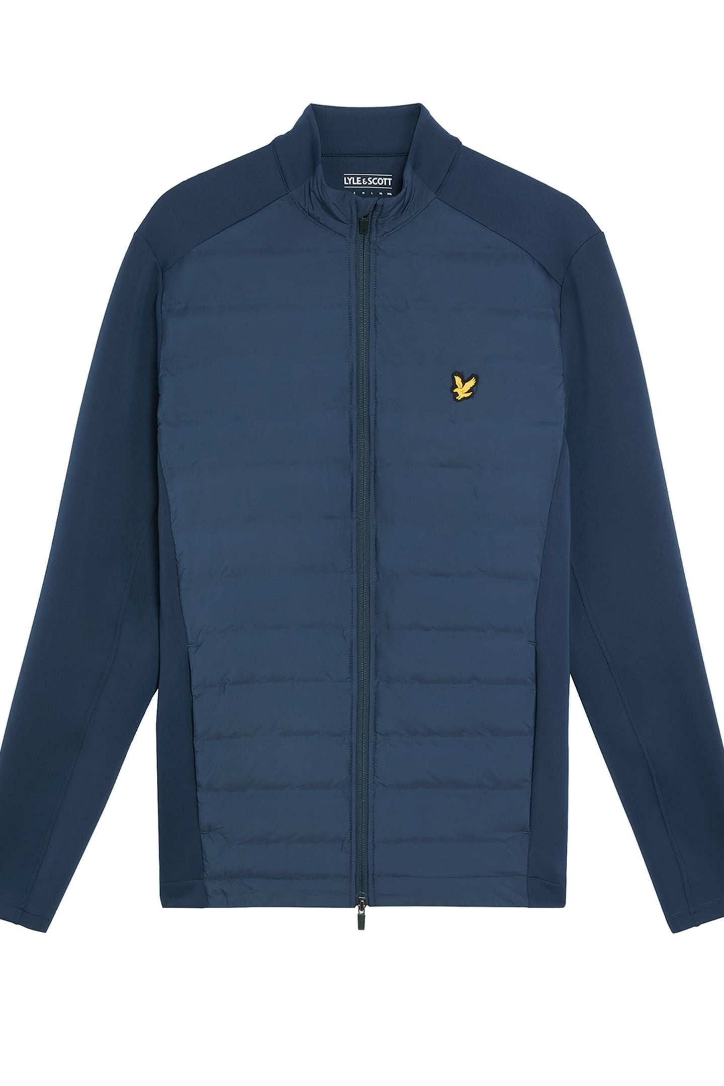 HYBRID QUILTED FULL ZIP GOLF JACKET RYDER BLUE 4
