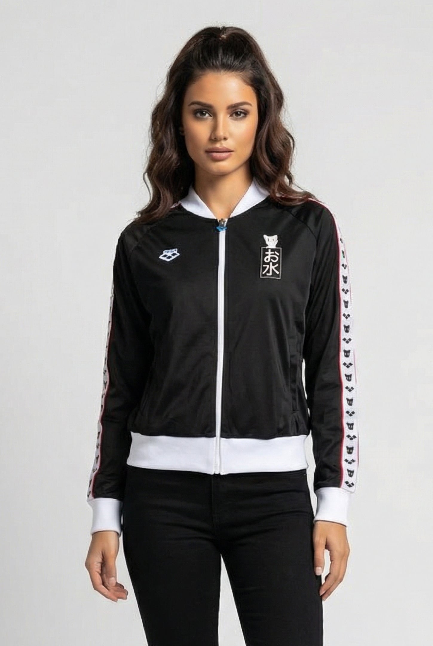 W RELAX IV TEAM JACKET MIZU BLACK WHITE BLACK 1