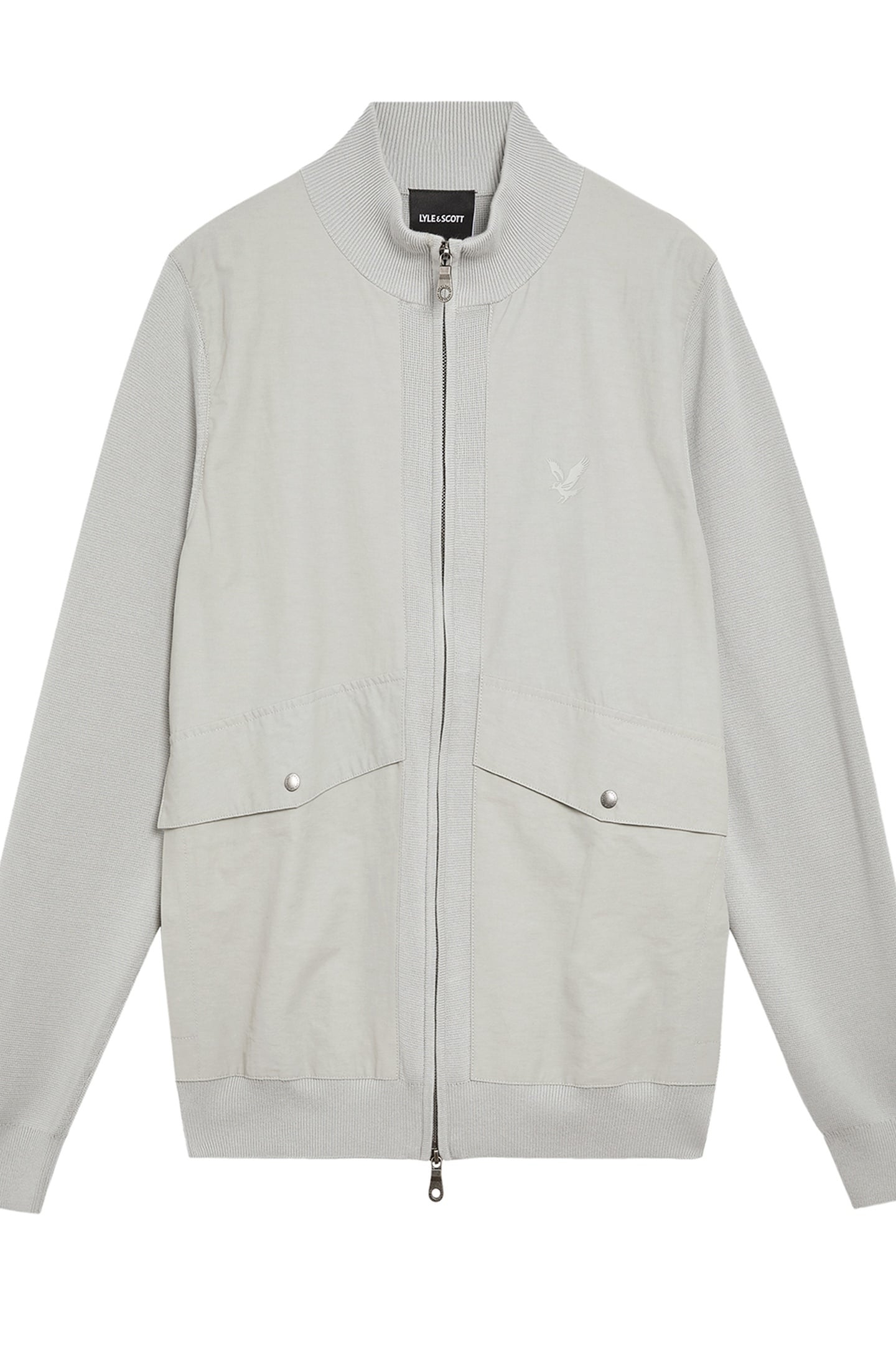 MILANO HYBRID FULL ZIP KNITTED JACKET GREY MIRAGE 5