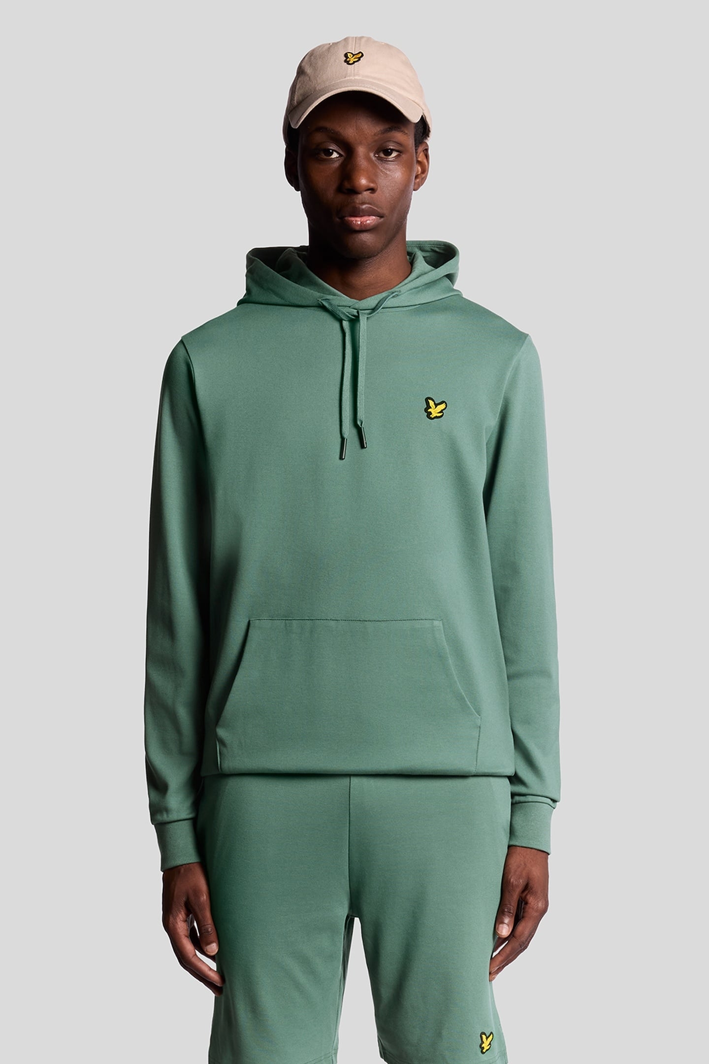 FLY FLEECE HOODIE SILVER PINE 2