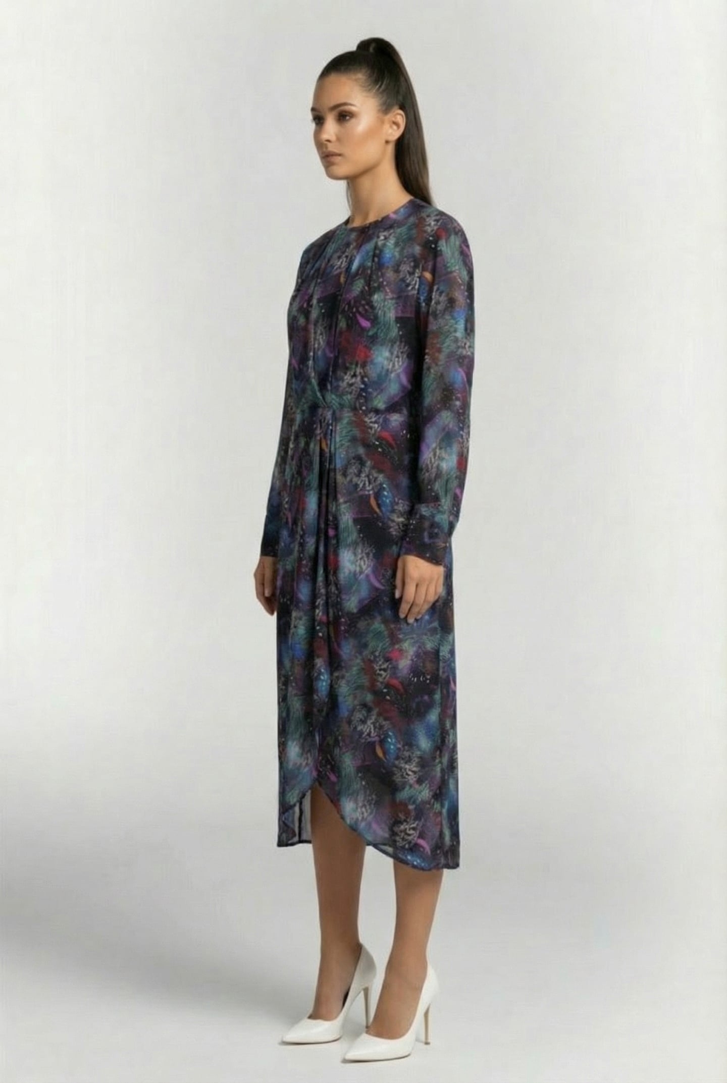 CHENOA DRESS PURPLE/MULTICO 3