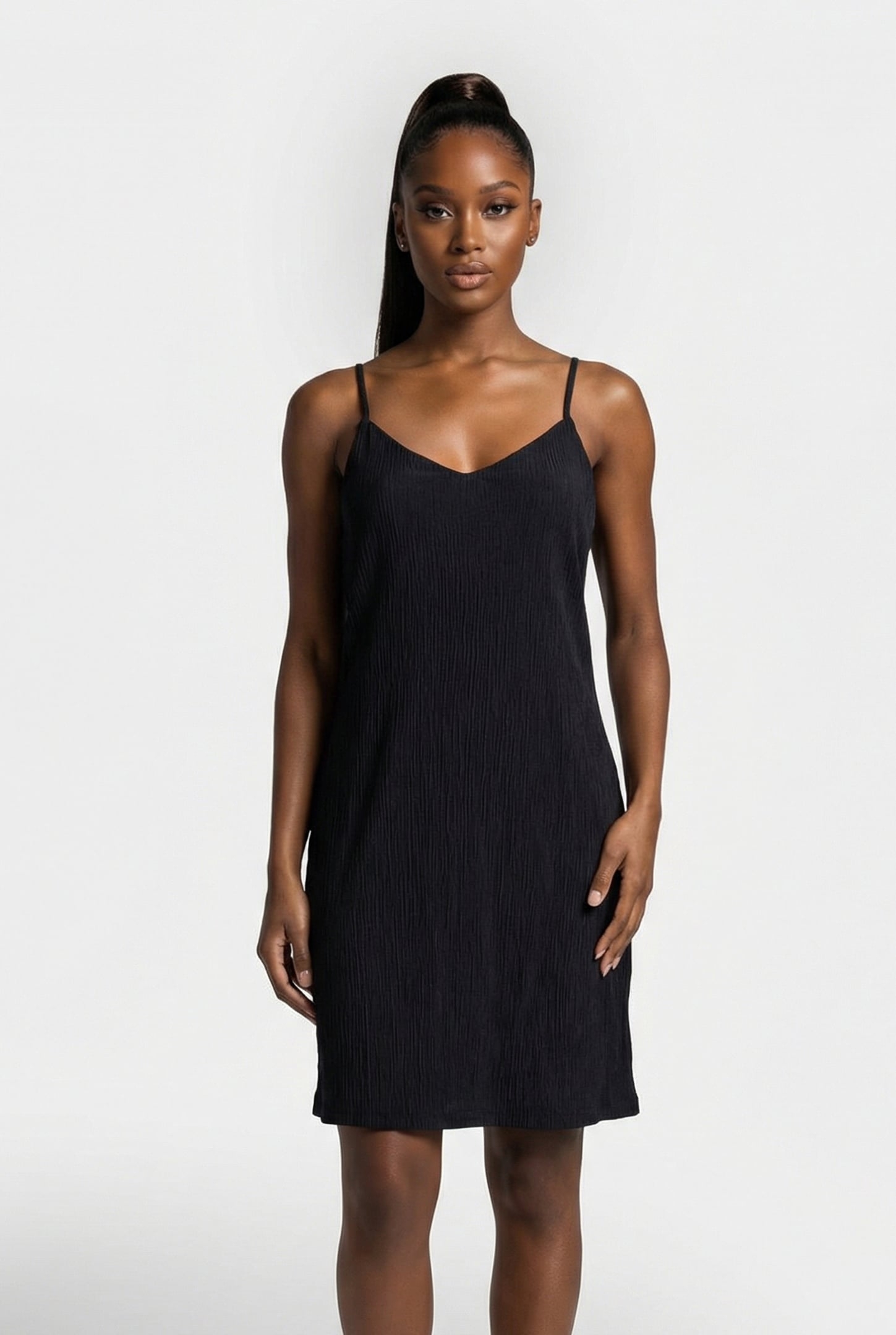 BENTON CAMI DRESS BLACK 1