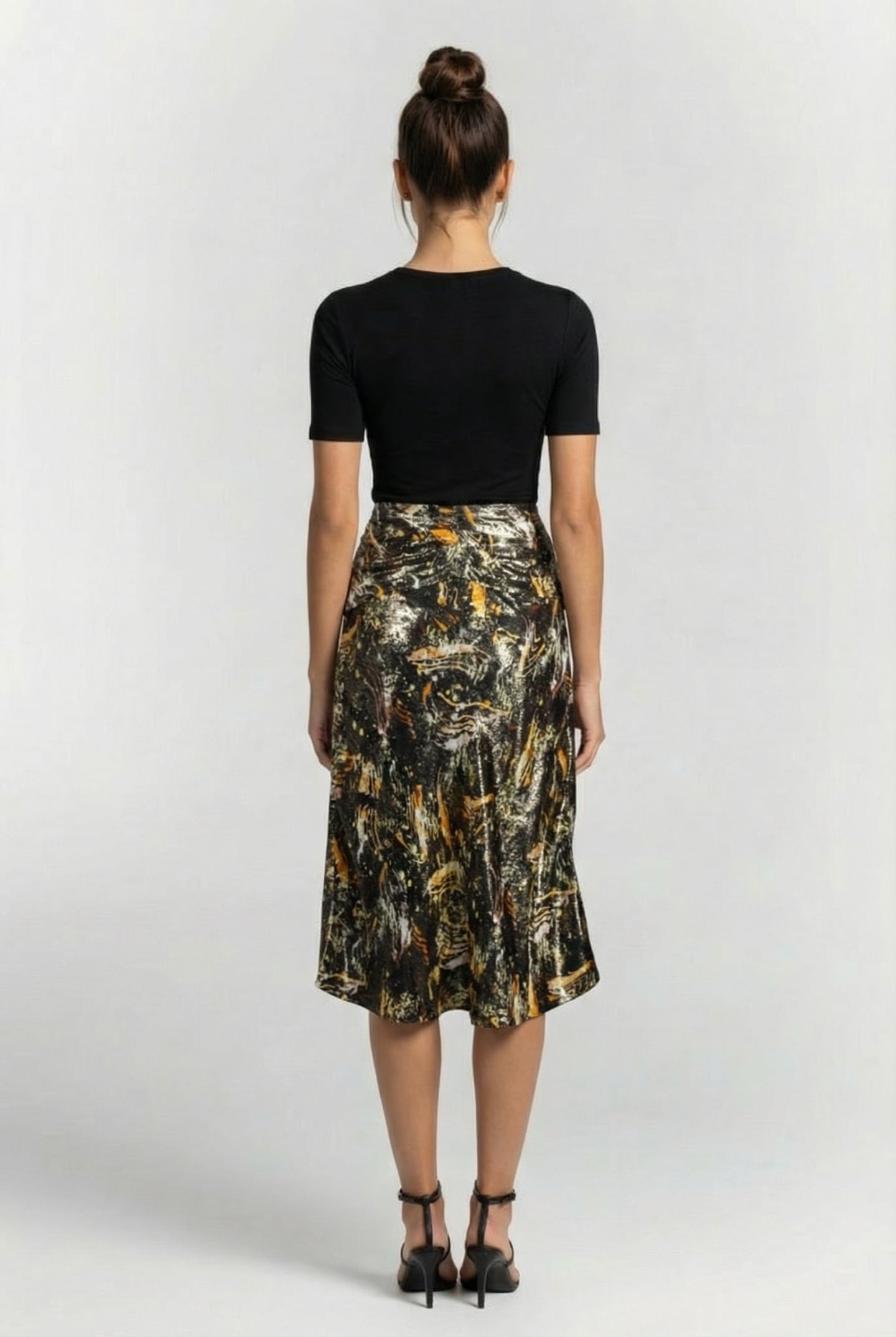 KUZMA SKIRT BLACK/GOLD 2