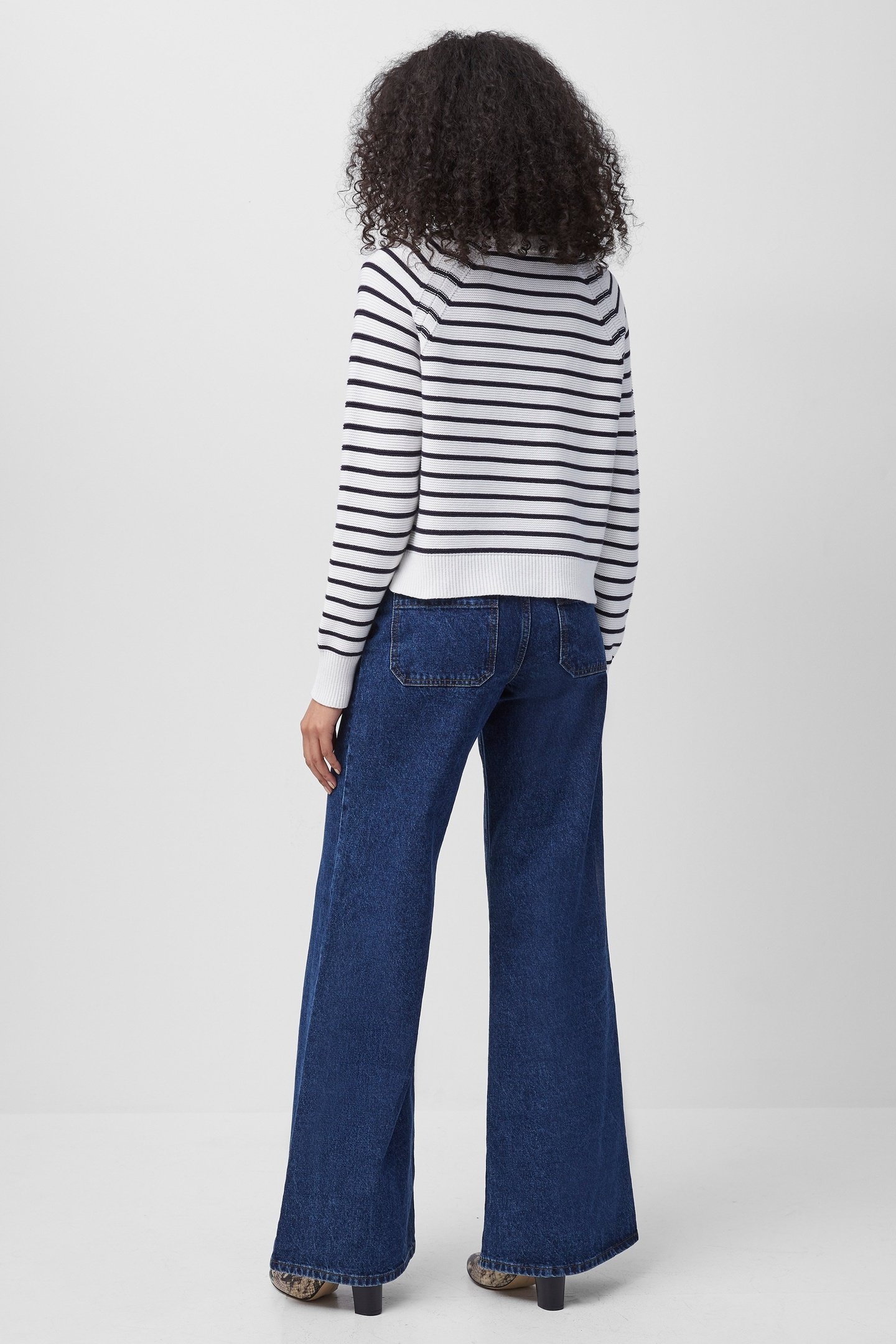 LILLIE MOZART STRIPE JUMPER SUMMER WH/UTILITY BL 3