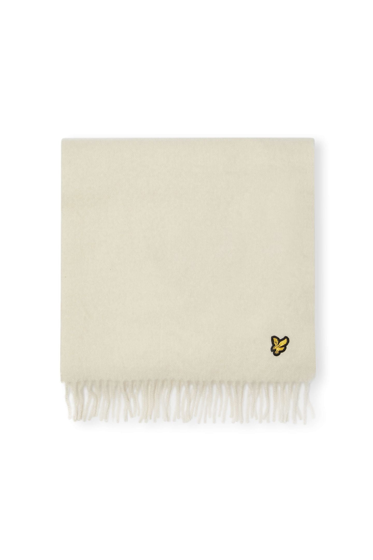 PLAIN LAMBSWOOL SCARF GREY TAUPE 1