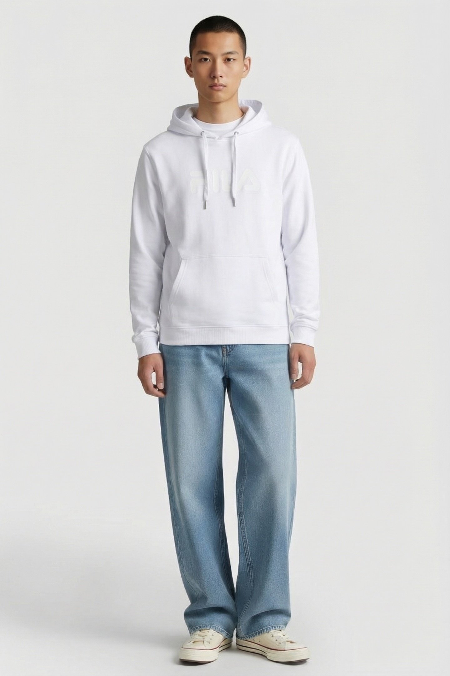 UNISEX ZOLTAN LOGO HOODY BRIGHT WHITE 1