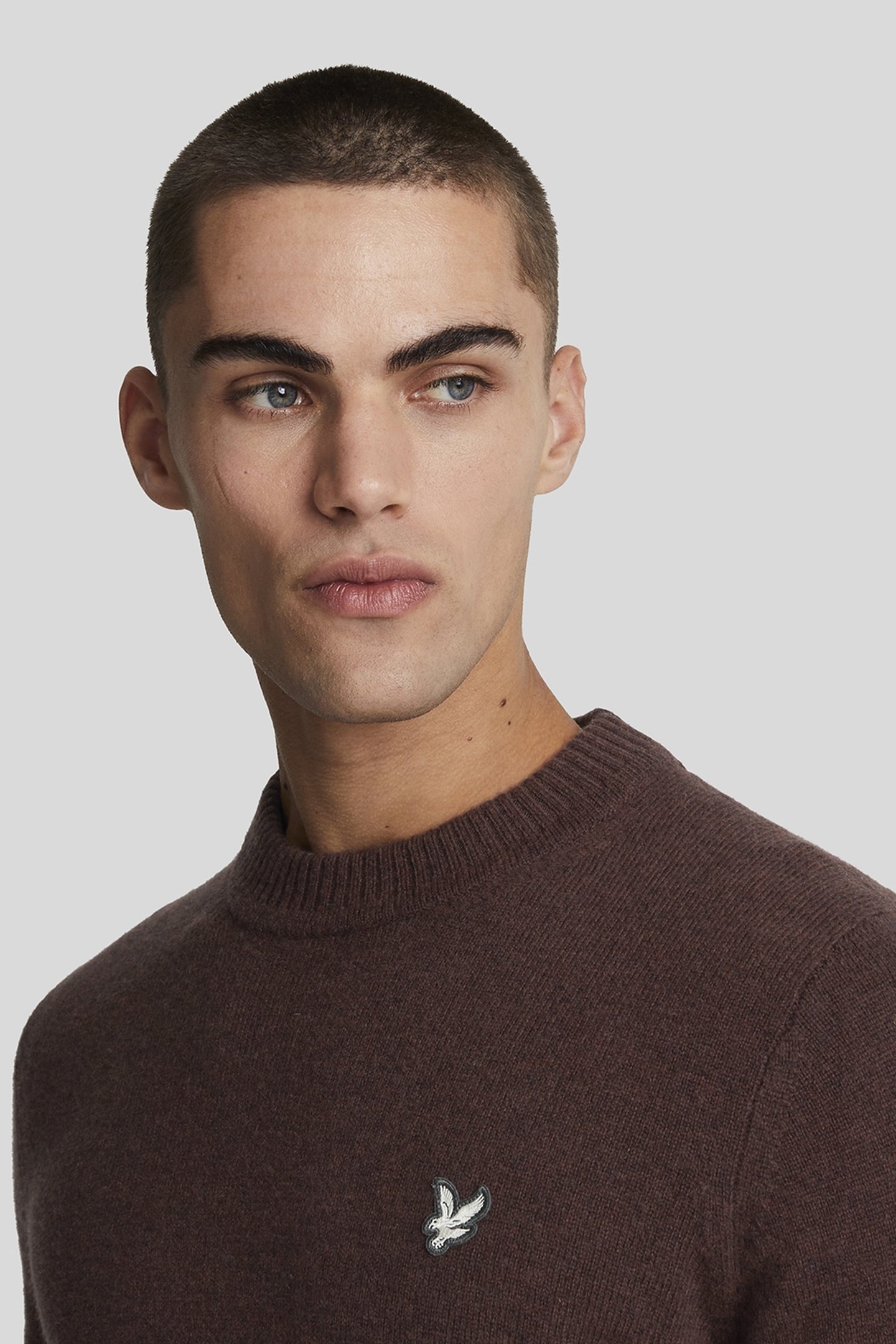 LAMBSWOOL CREW NECK JUMPER RUBBER RED 5