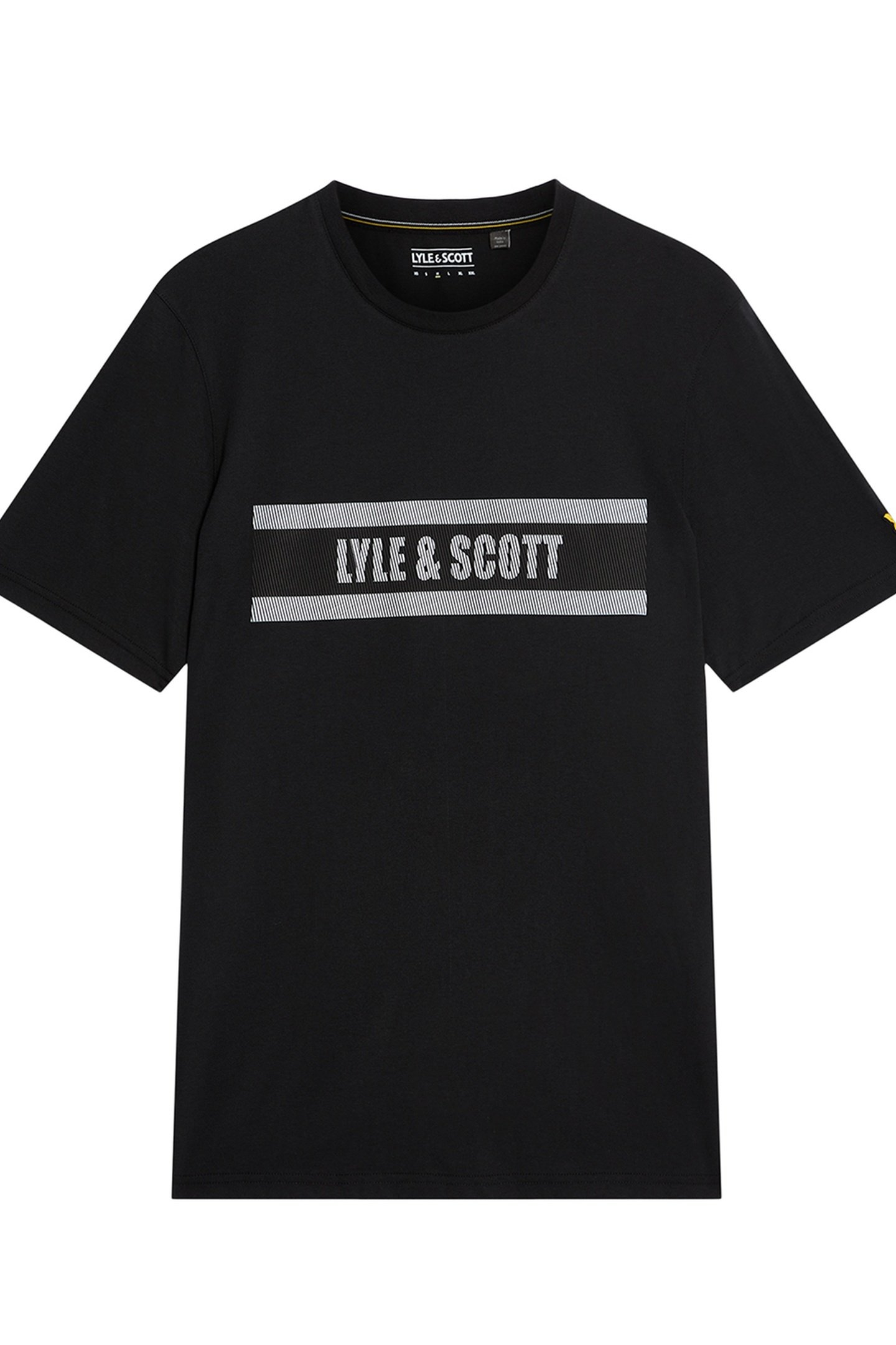 STRIPE LOGO GRAPHIC T-SHIRT JET BLACK 4