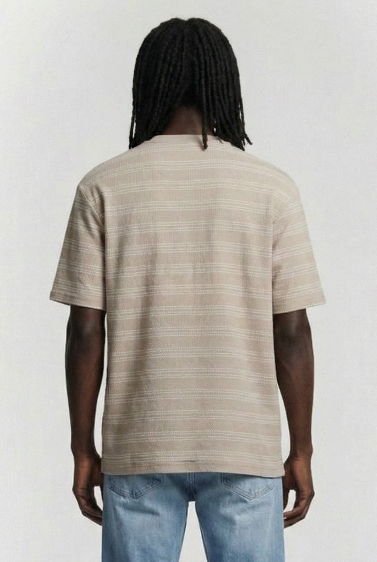 SS STRIPE JACQUARD PLAZA TAUPE 2