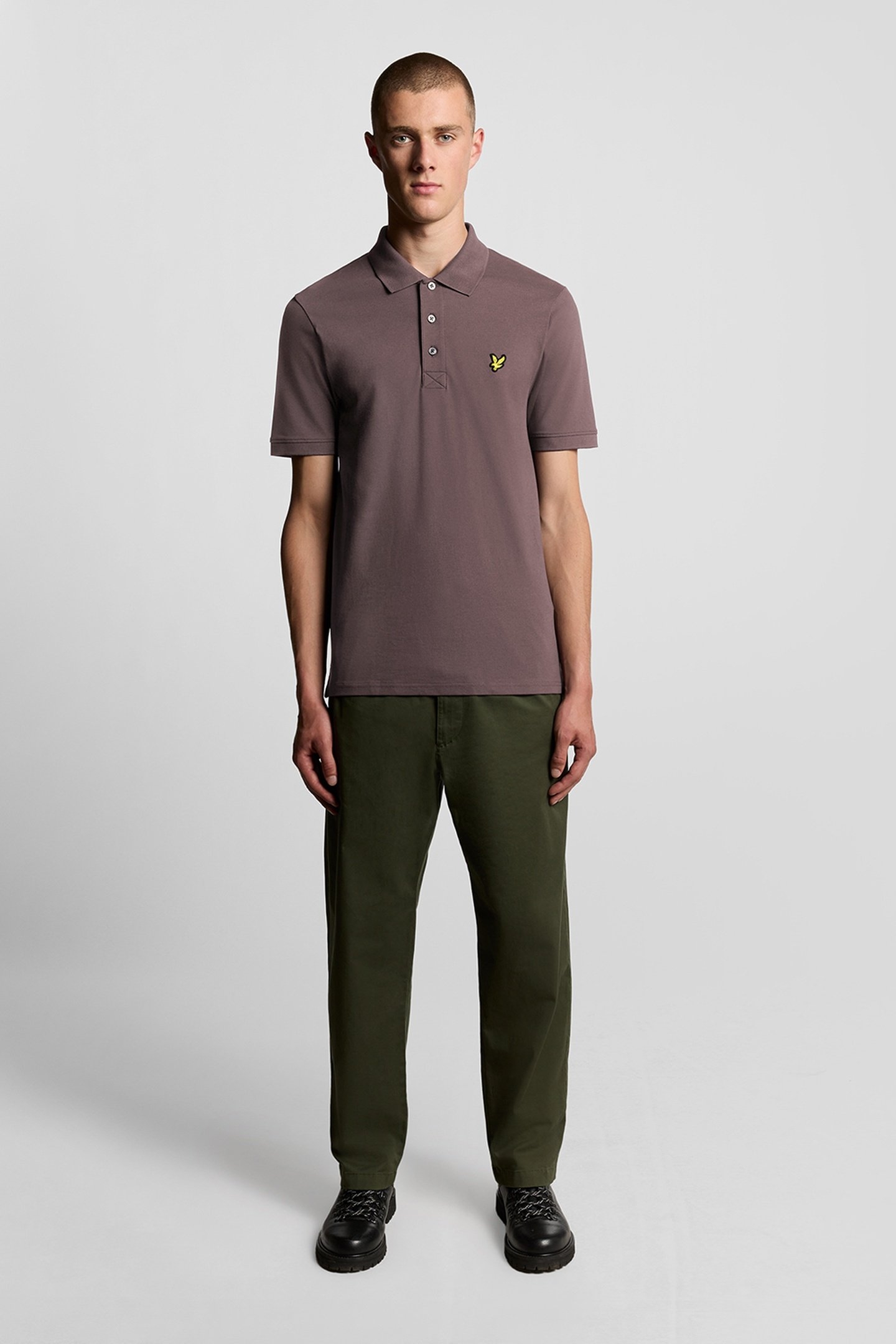 PLAIN POLO SHIRT ESPRESSO 2