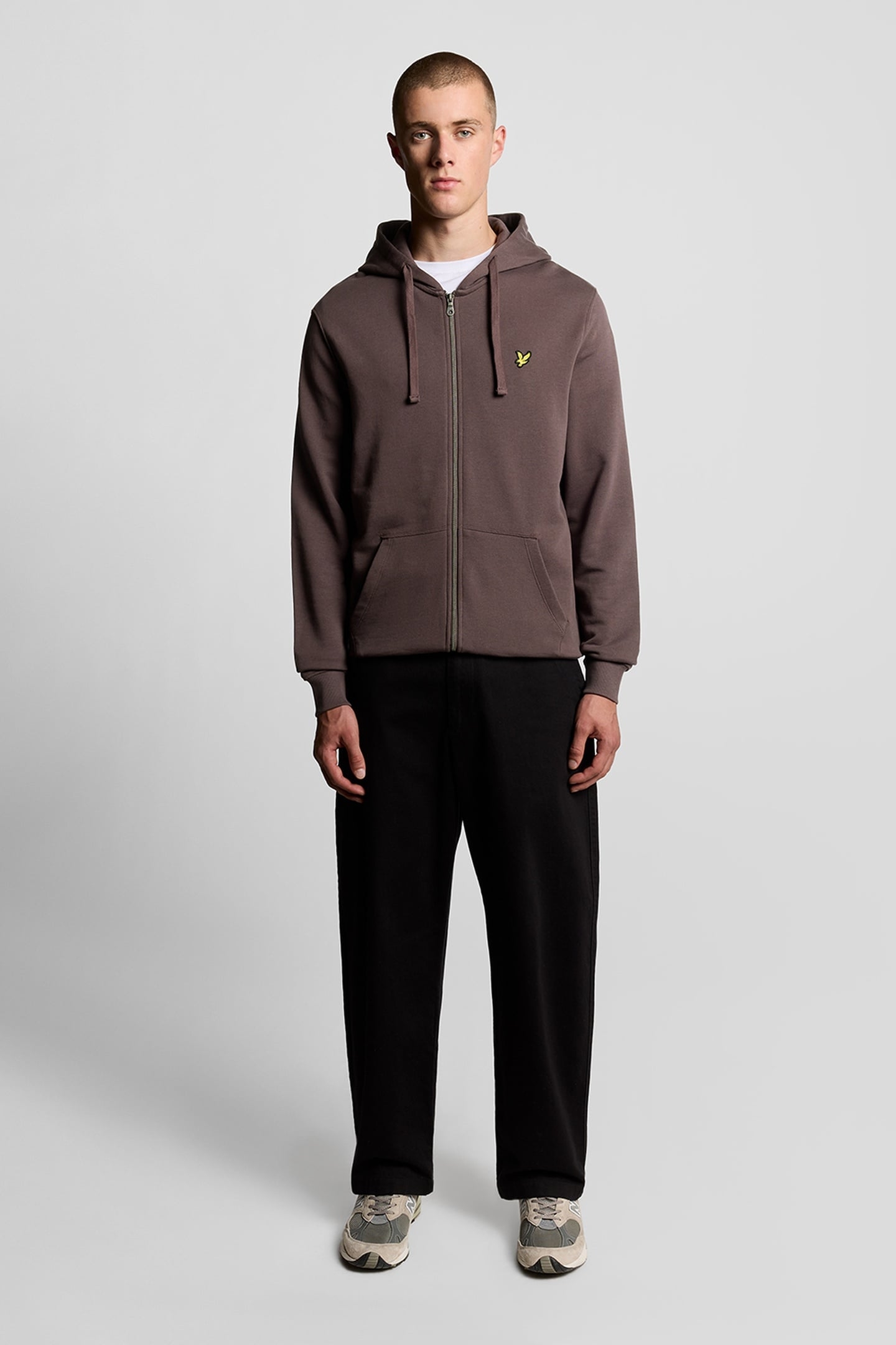 ZIP THROUGH HOODIE ESPRESSO 1