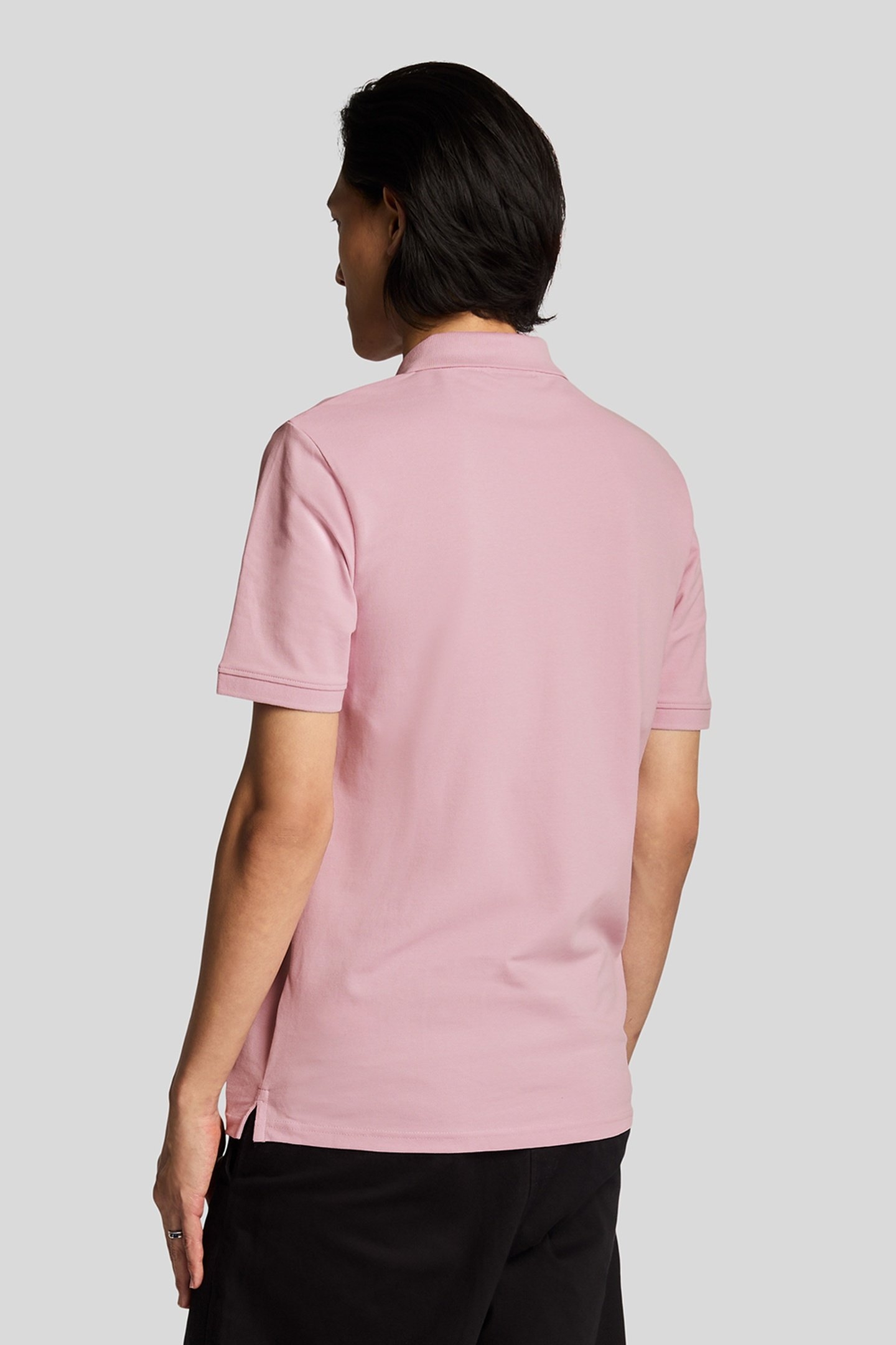 PLAIN POLO SHIRT PINK LIGHT 4