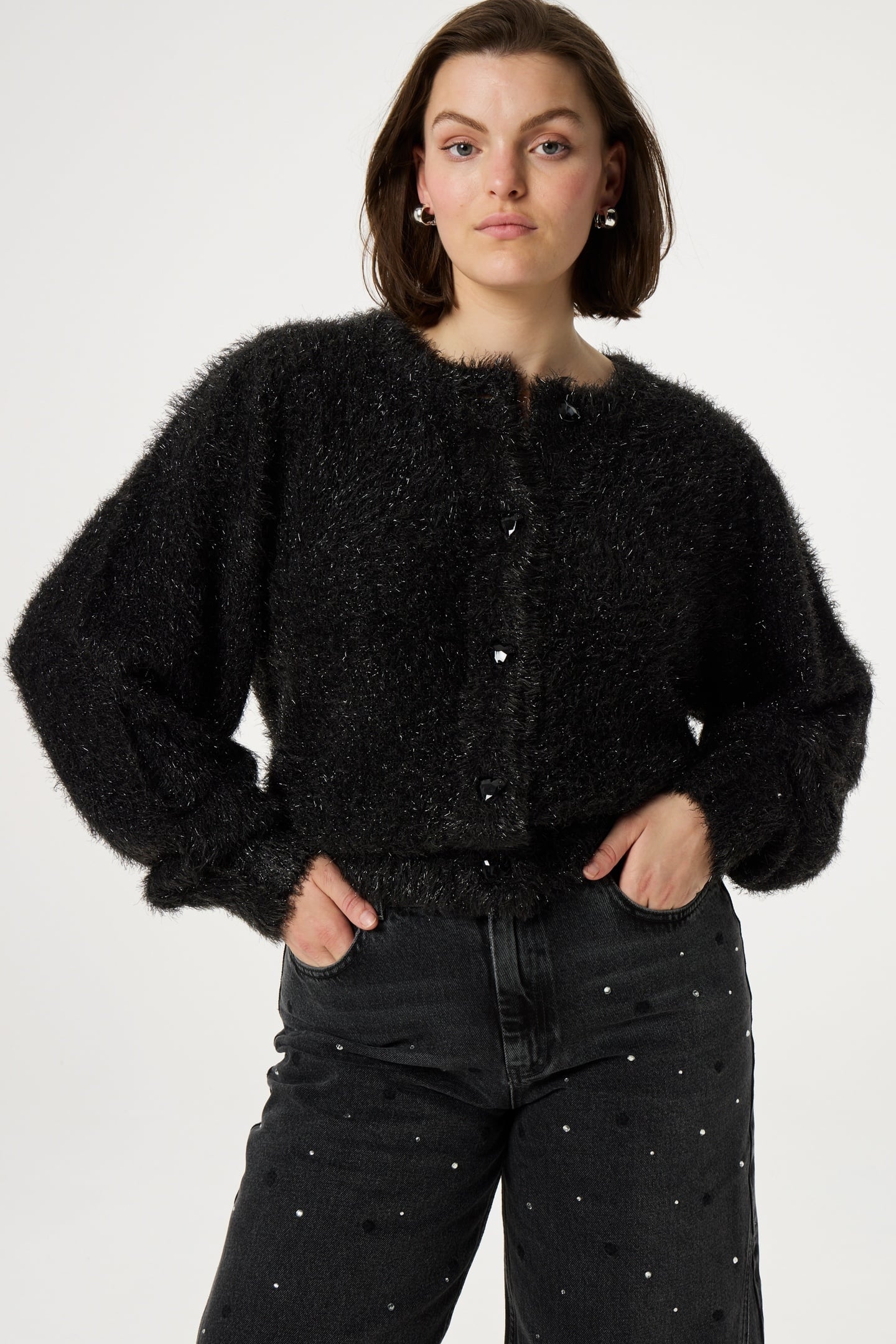 KITTY CARDIGAN BLACK 1
