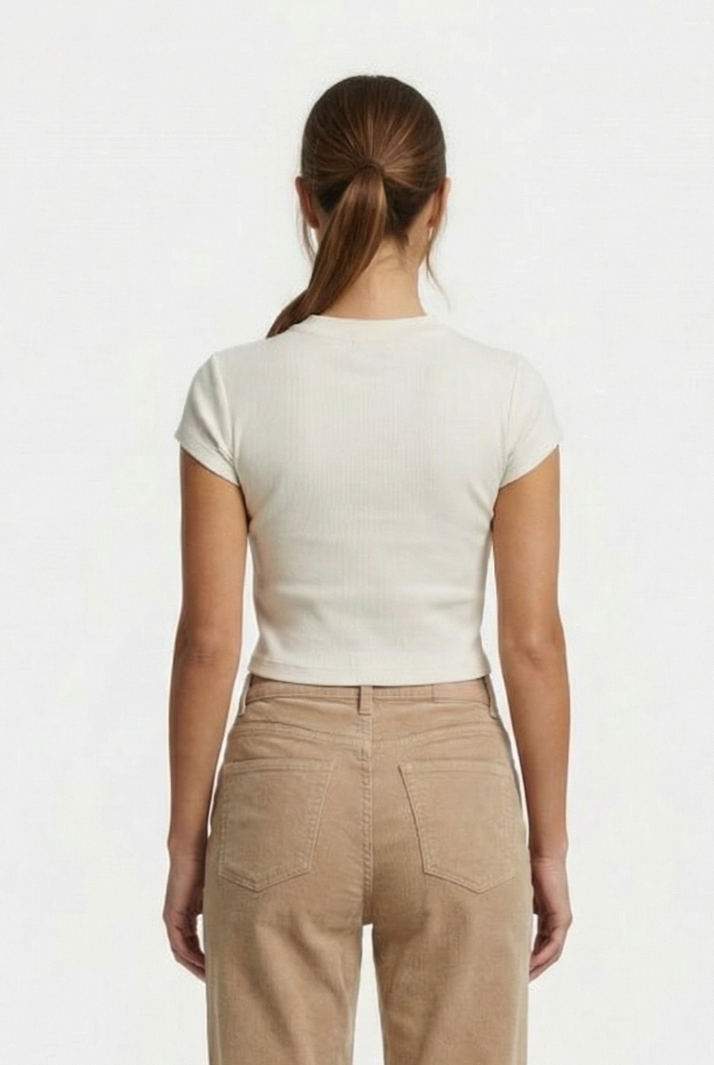 MONOGRAM BABY TEE SLIM FIT SWEET CORN 2