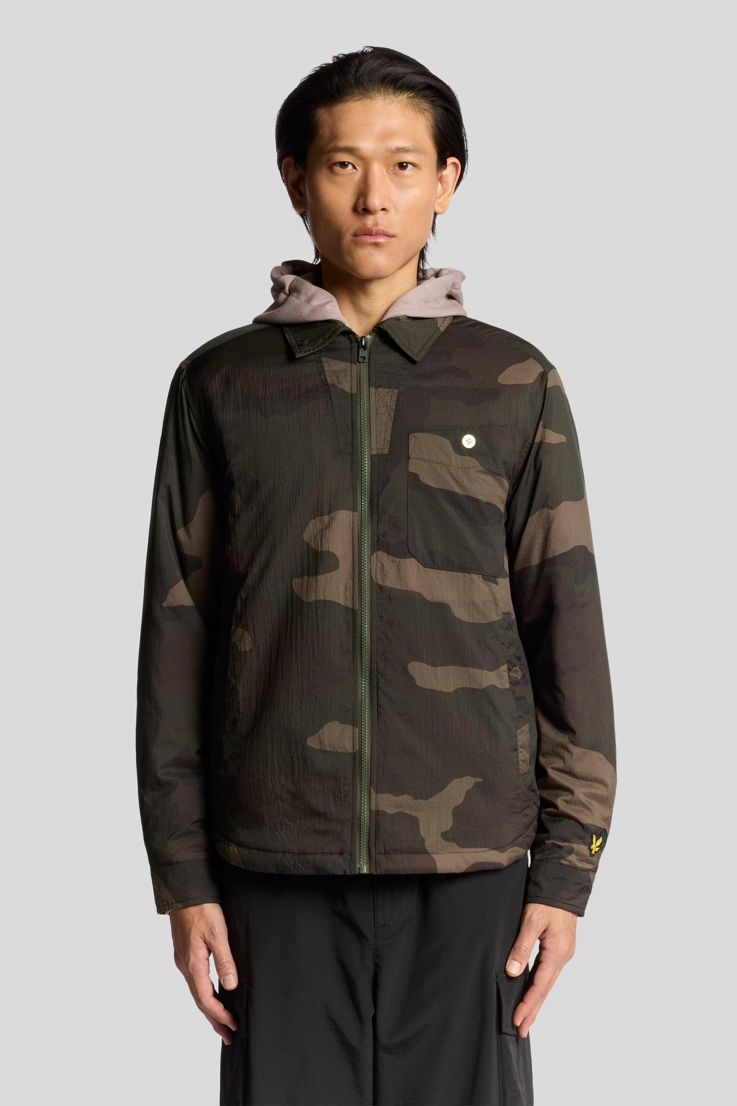 INSULATED CAMOFLAGE OVERSHIRT GREY TAUPE 1