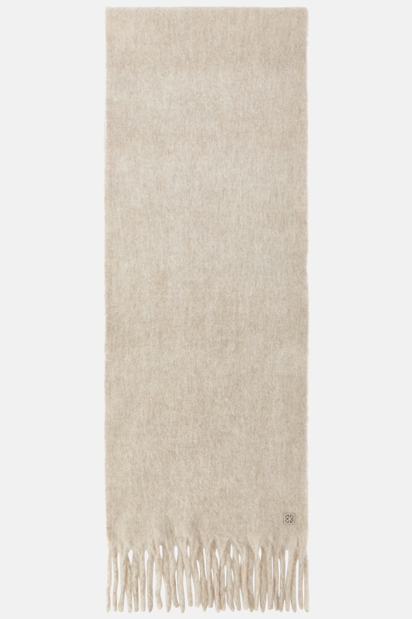 EMBLEM BRUSHED SCARF CHATEAU GRAY 2