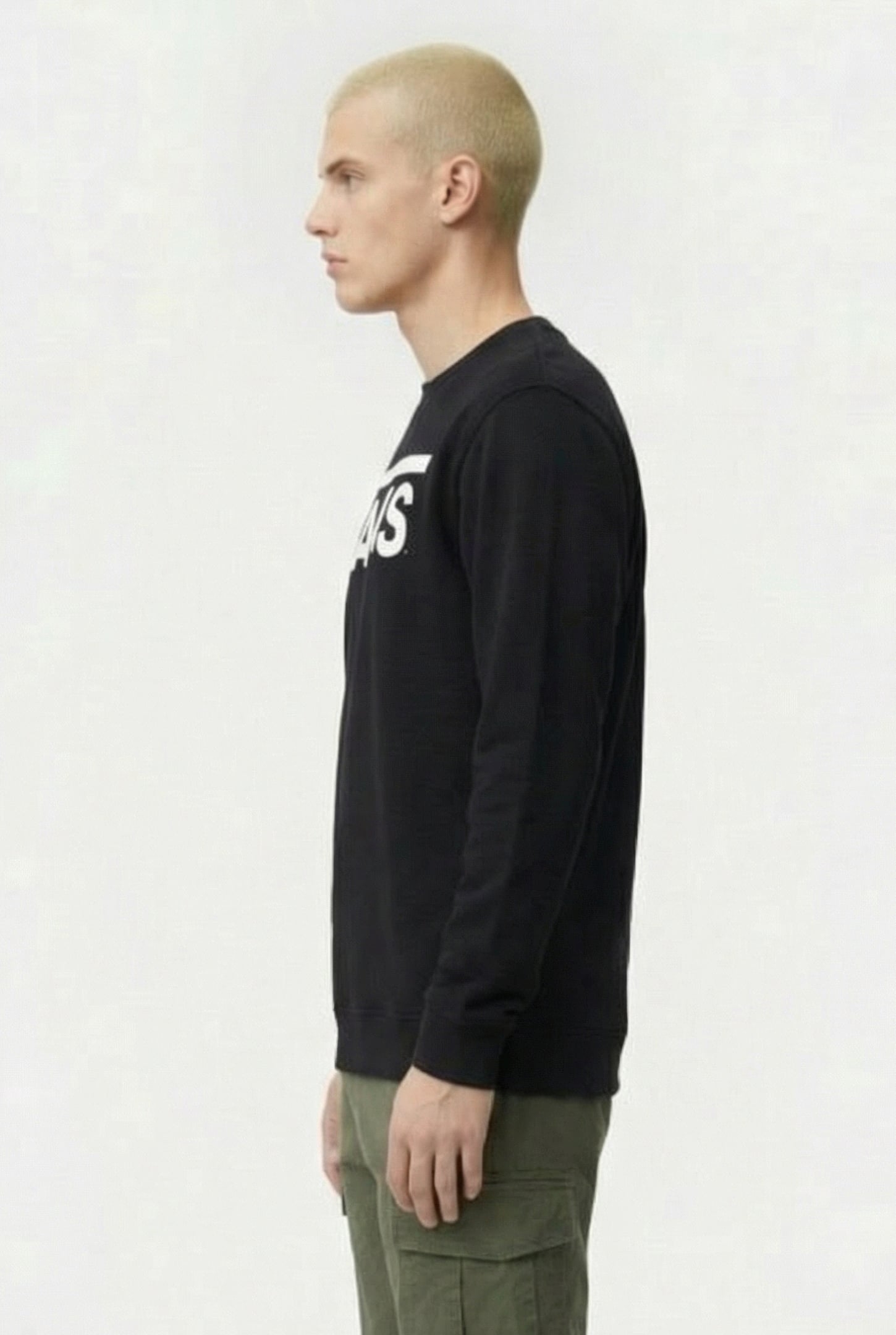 MN VANS CLASSIC CREW II BLACK/WHITE 3