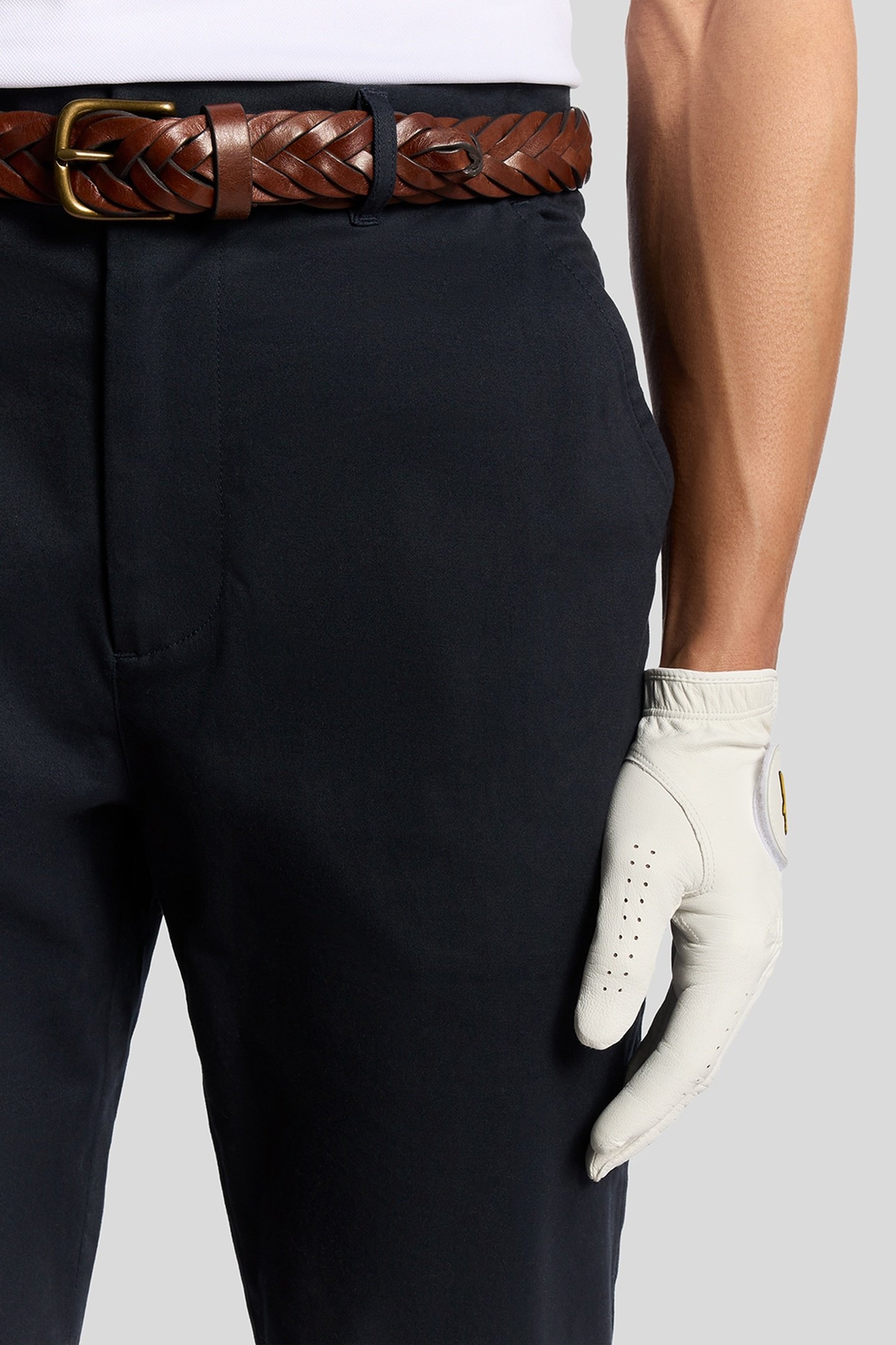 COURSE STRETCH CHINO TROUSERS DARK NAVY 3