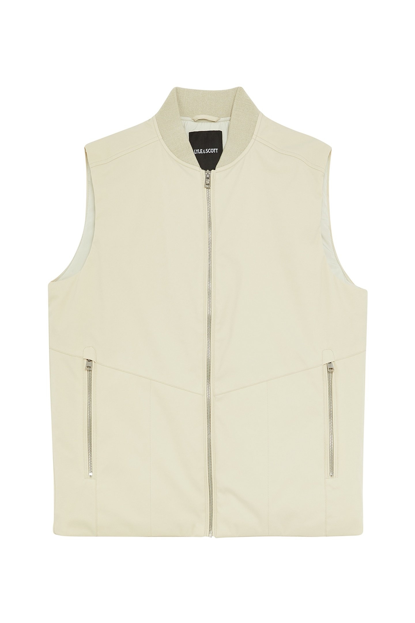 QUILTED SHELL GILET GREY TAUPE 3