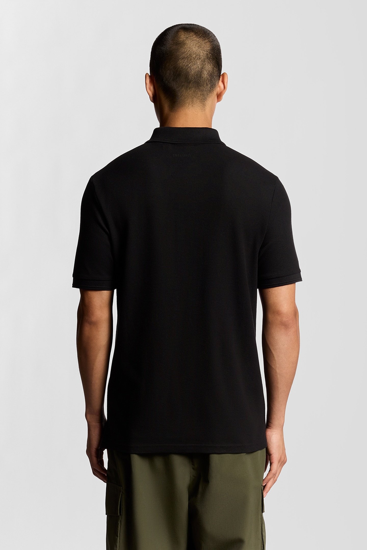 OTTOMAN HALF ZIP POLO SHIRT JET BLACK 3