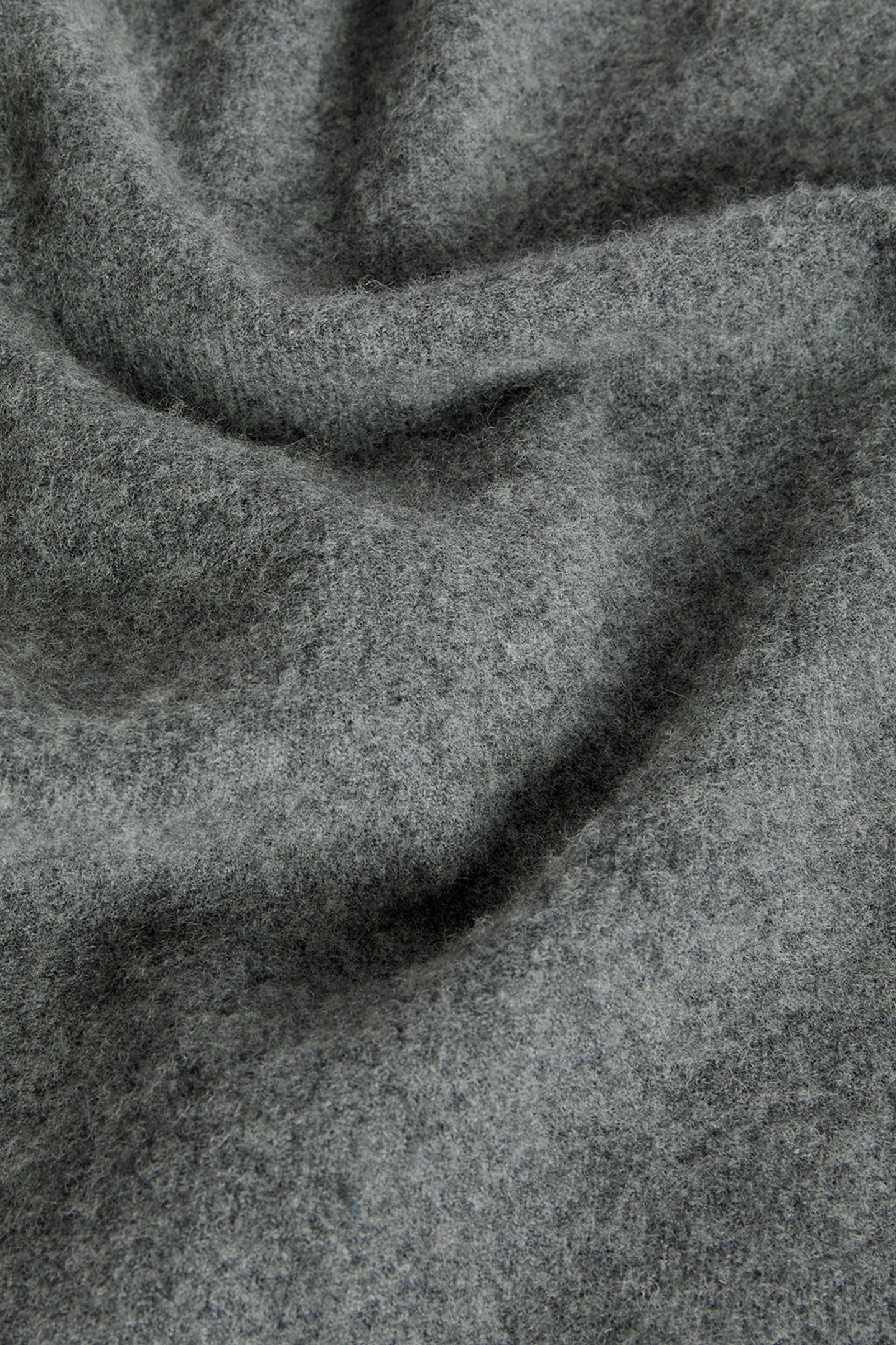 PLAIN LAMBSWOOL SCARF MID GREY MARL 3