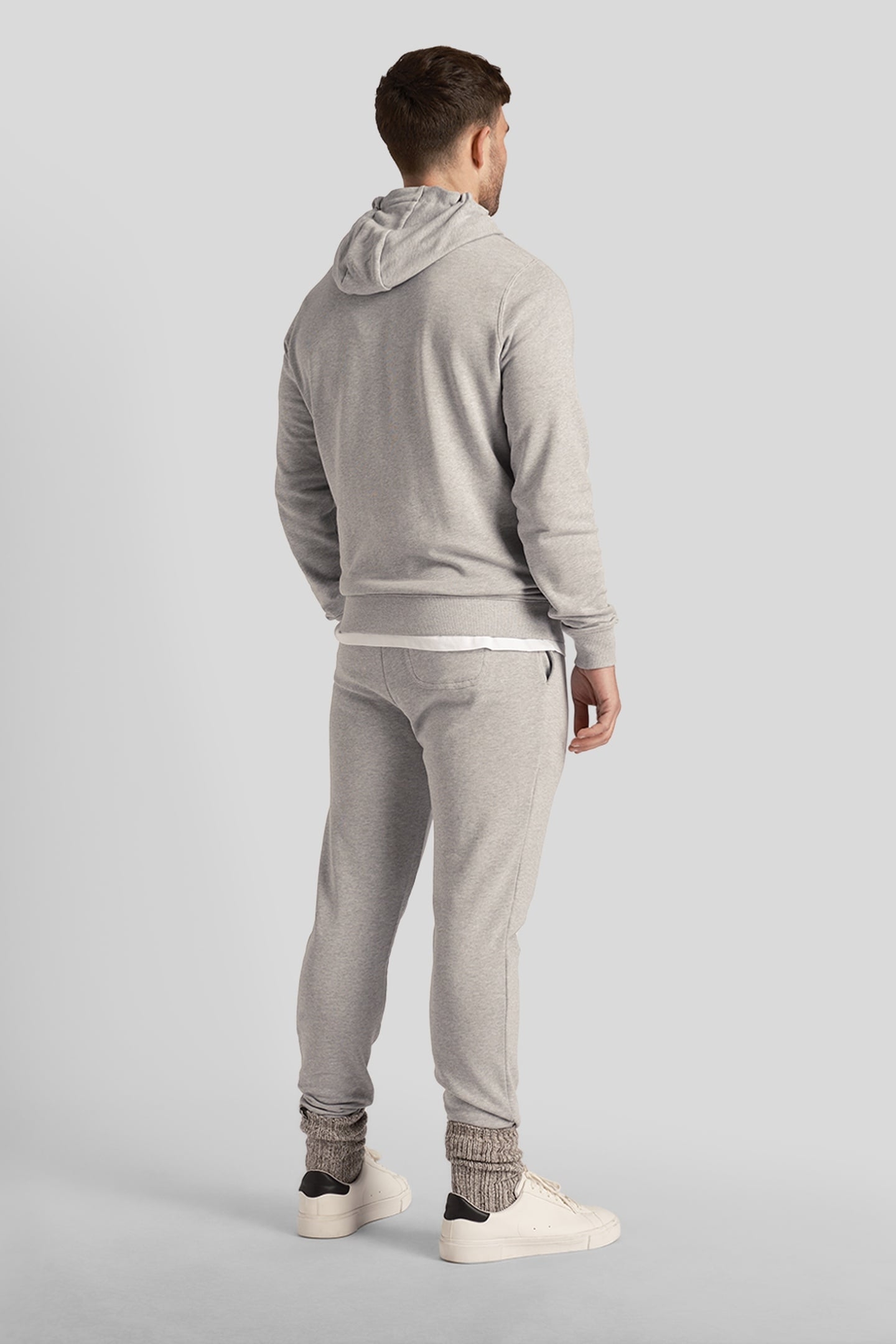 SKINNY SWEATPANT LIGHT GREY MARL 2