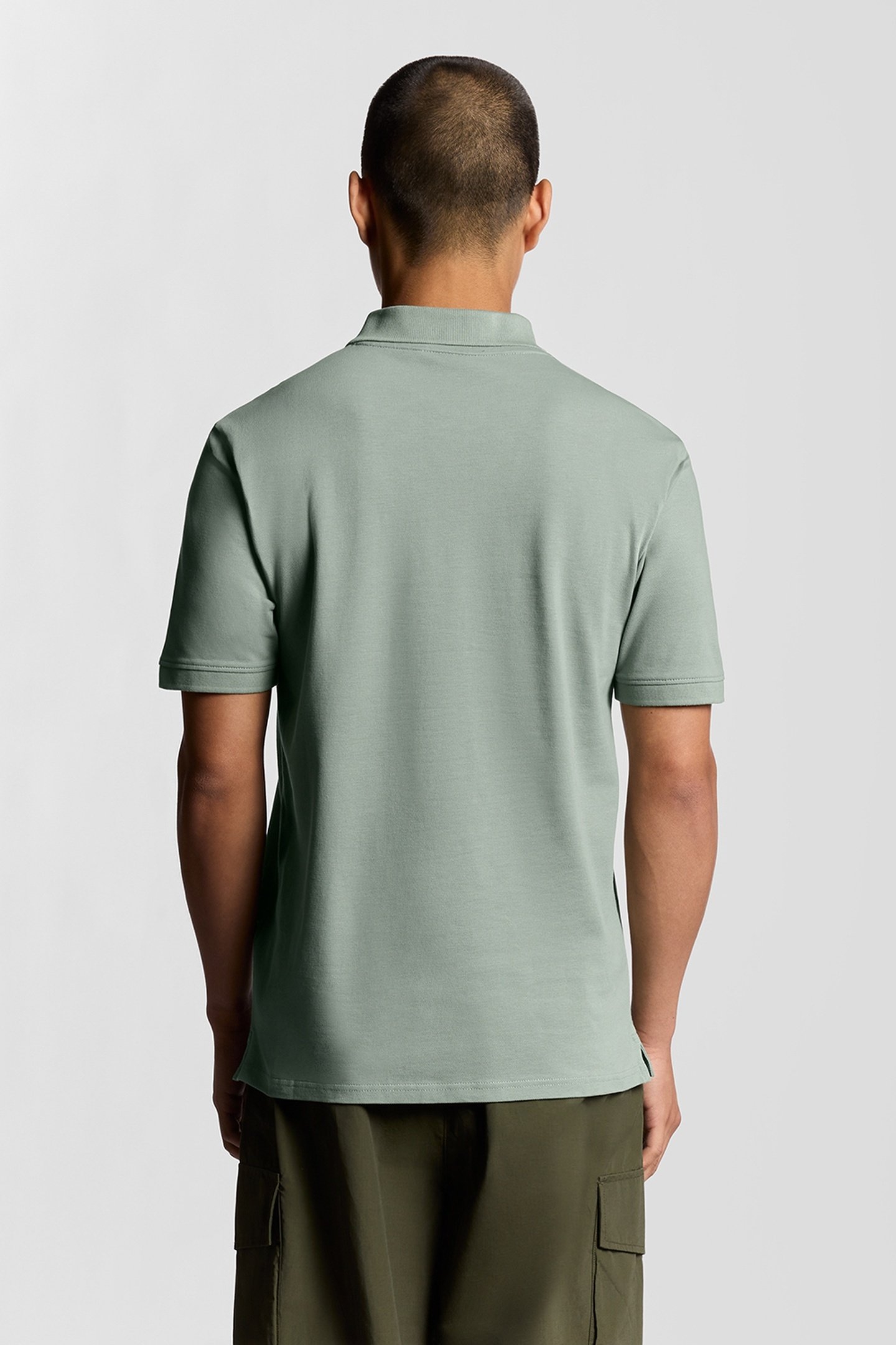 PLAIN POLO SHIRT COLD MINT 3