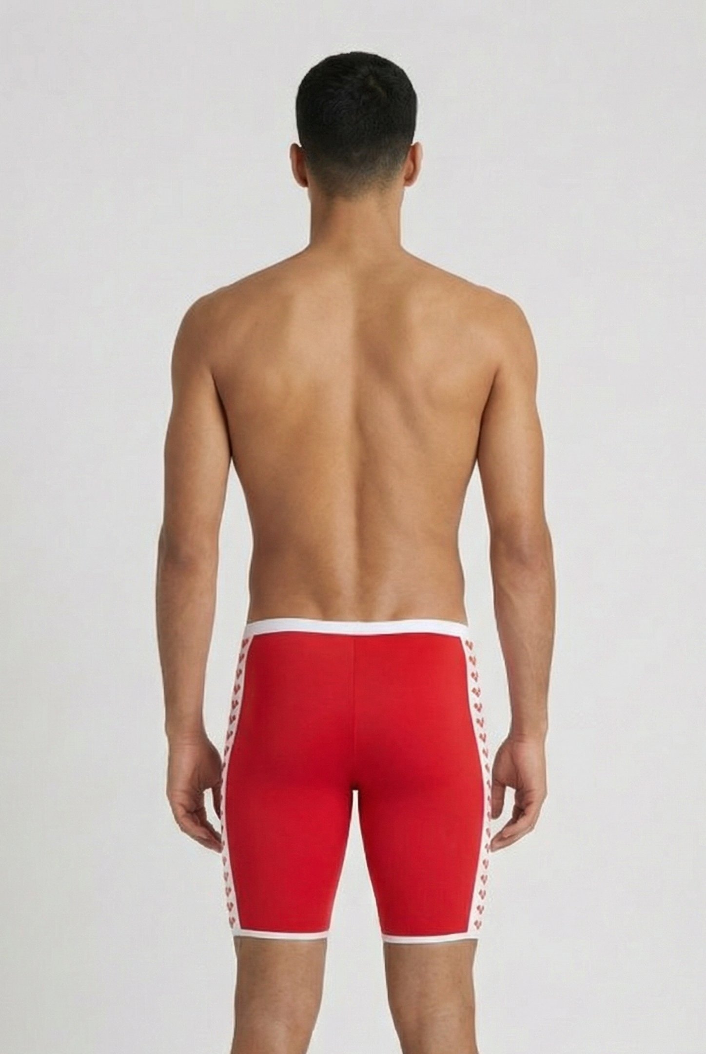 MEN'S ARENA ICONS SWIM JAMMER SOLID F RED WHITE 2
