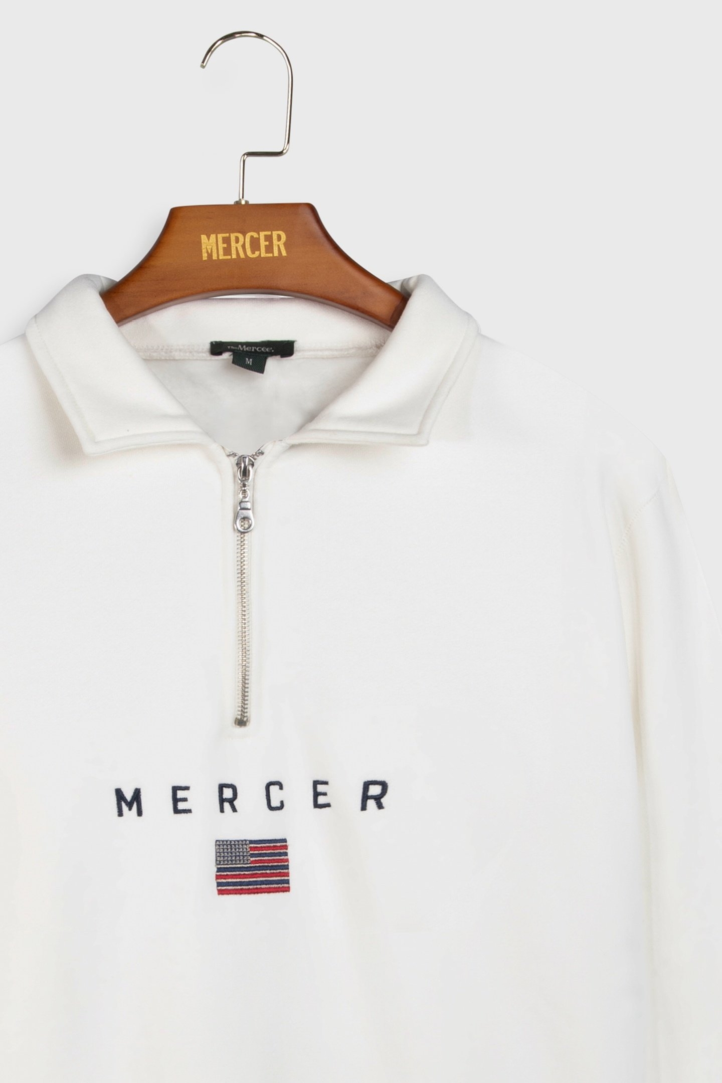 THE QUARTER ZIP OFF WHITE 2
