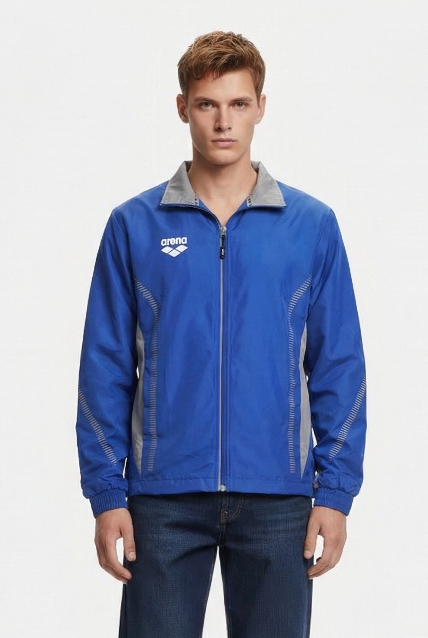 UNISEX TL WARM UP JACKET ROYAL-GREY 2