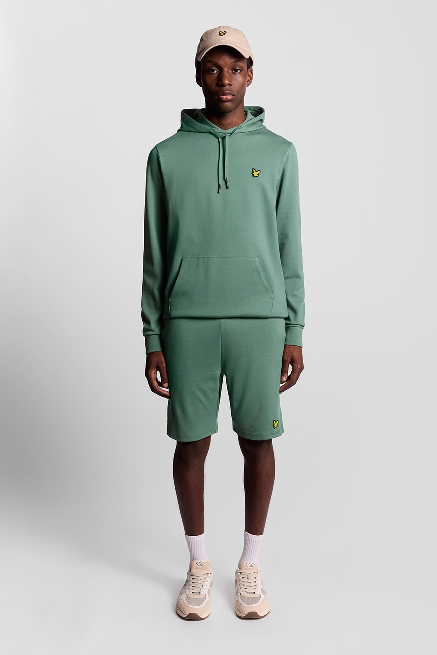 FLY FLEECE HOODIE SILVER PINE 1