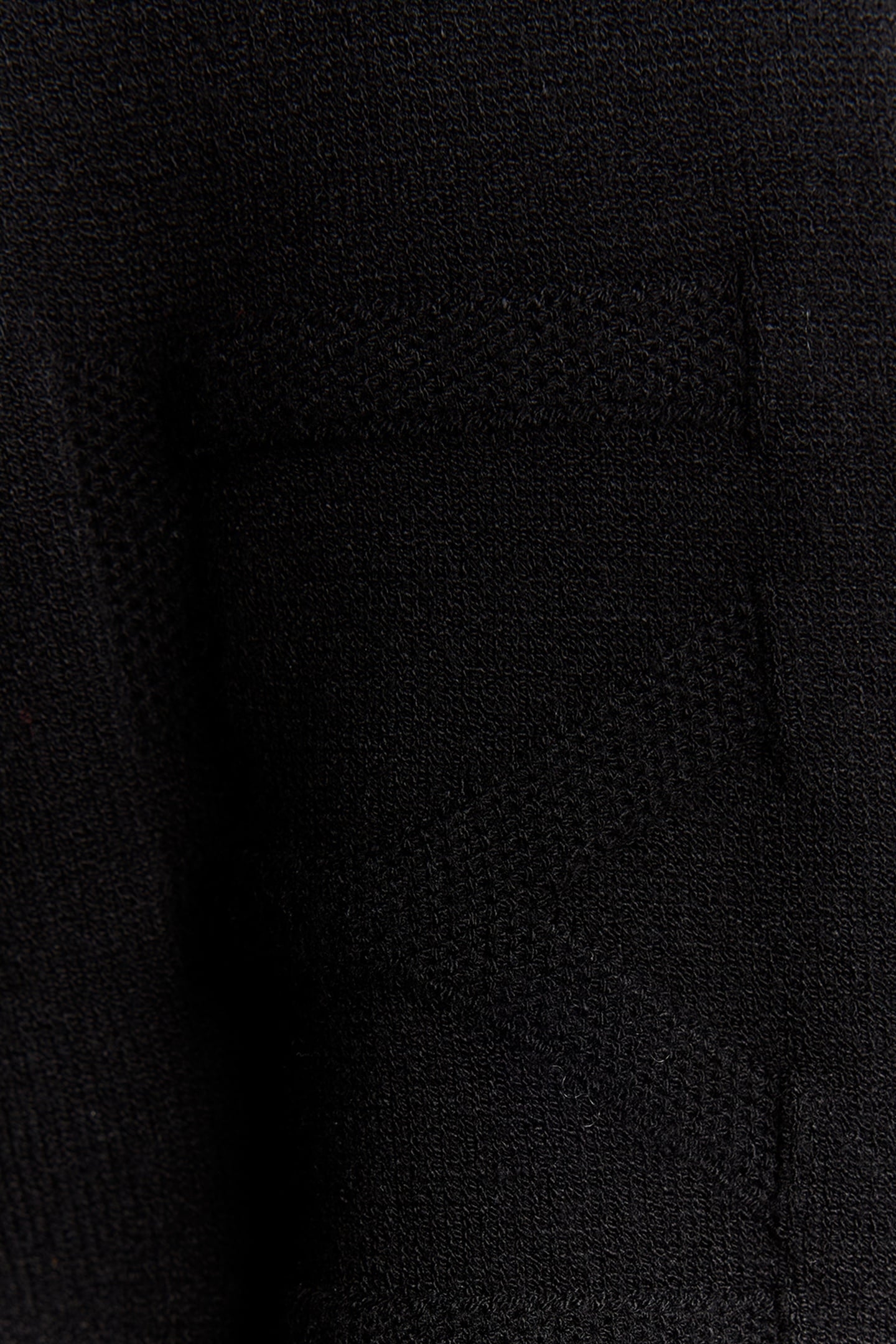 MESH LOGO CREW NECK JUMPER JET BLACK 3