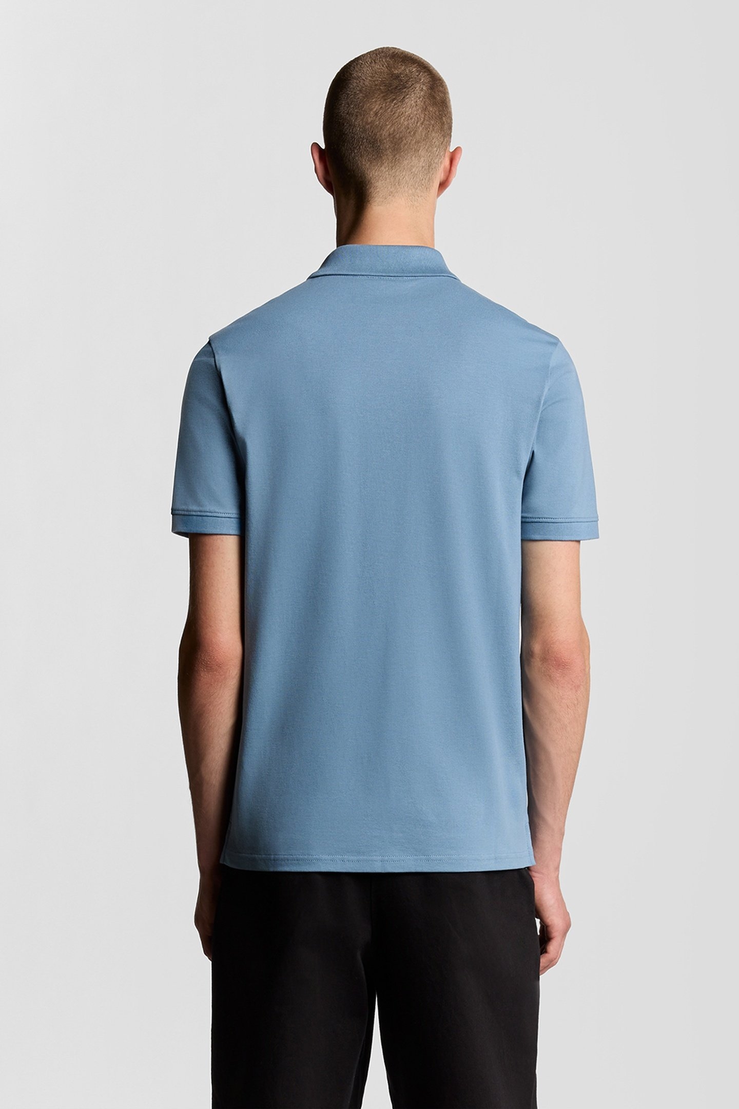 PLAIN POLO SHIRT OCEAN SKY 3