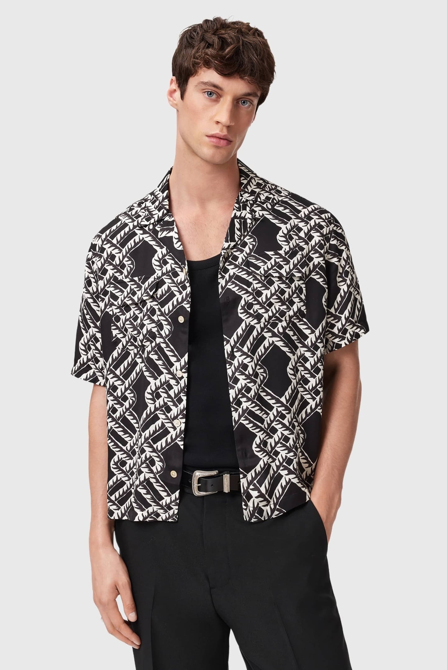 TWINED SS SHIRT JET BLACK 1