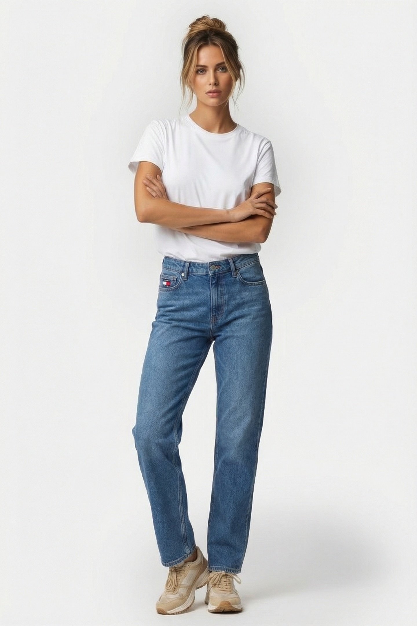 KIRA SLIM STRAIGHT JEANS DENIM MEDIUM 1