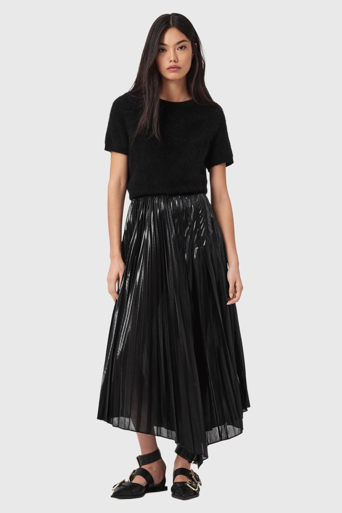 JAX SKIRT METALLIC BLACK 2