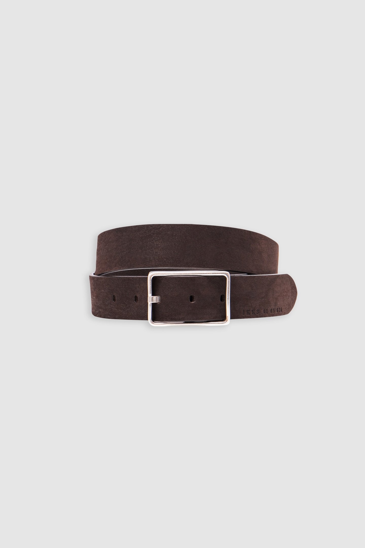 BROWN BELT IN CERTIFIED LEATHER FOR MEN 1