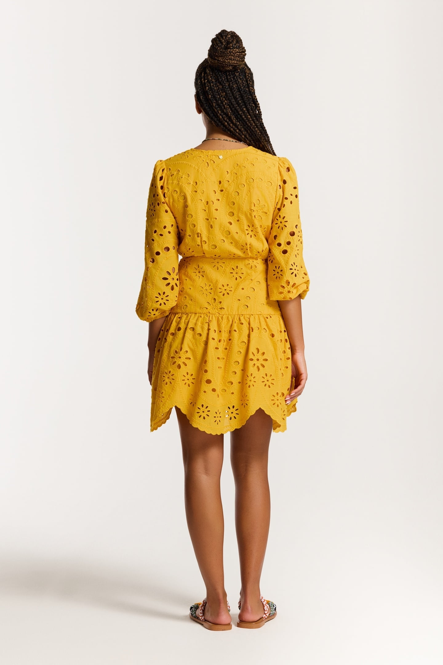 JOELLE DRESS PAISLEY BRODERIE YELLOW PAISLEY BRODERIE 4