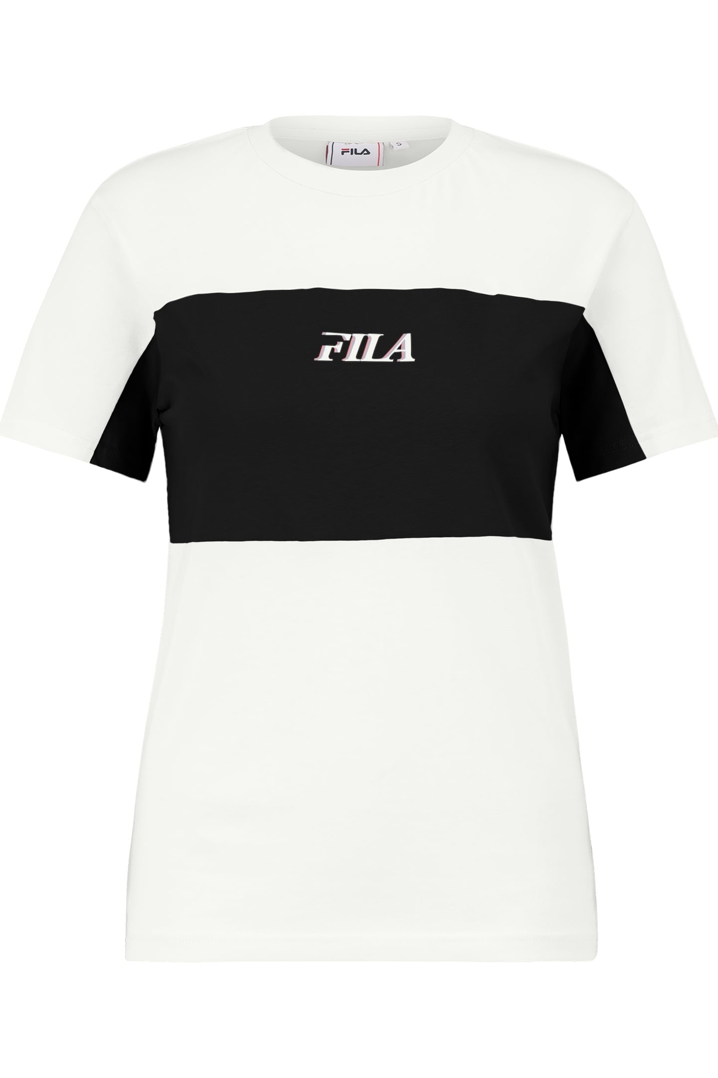 LAARNE BLOCKED TEE BRIGHT WHITE-BLACK 4