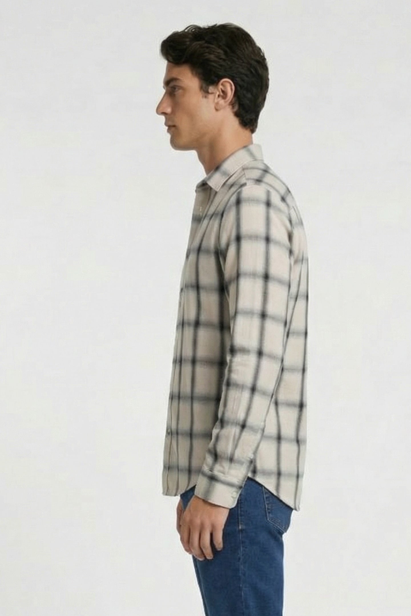 BENICIO SHIRT MIXED WHITE 3