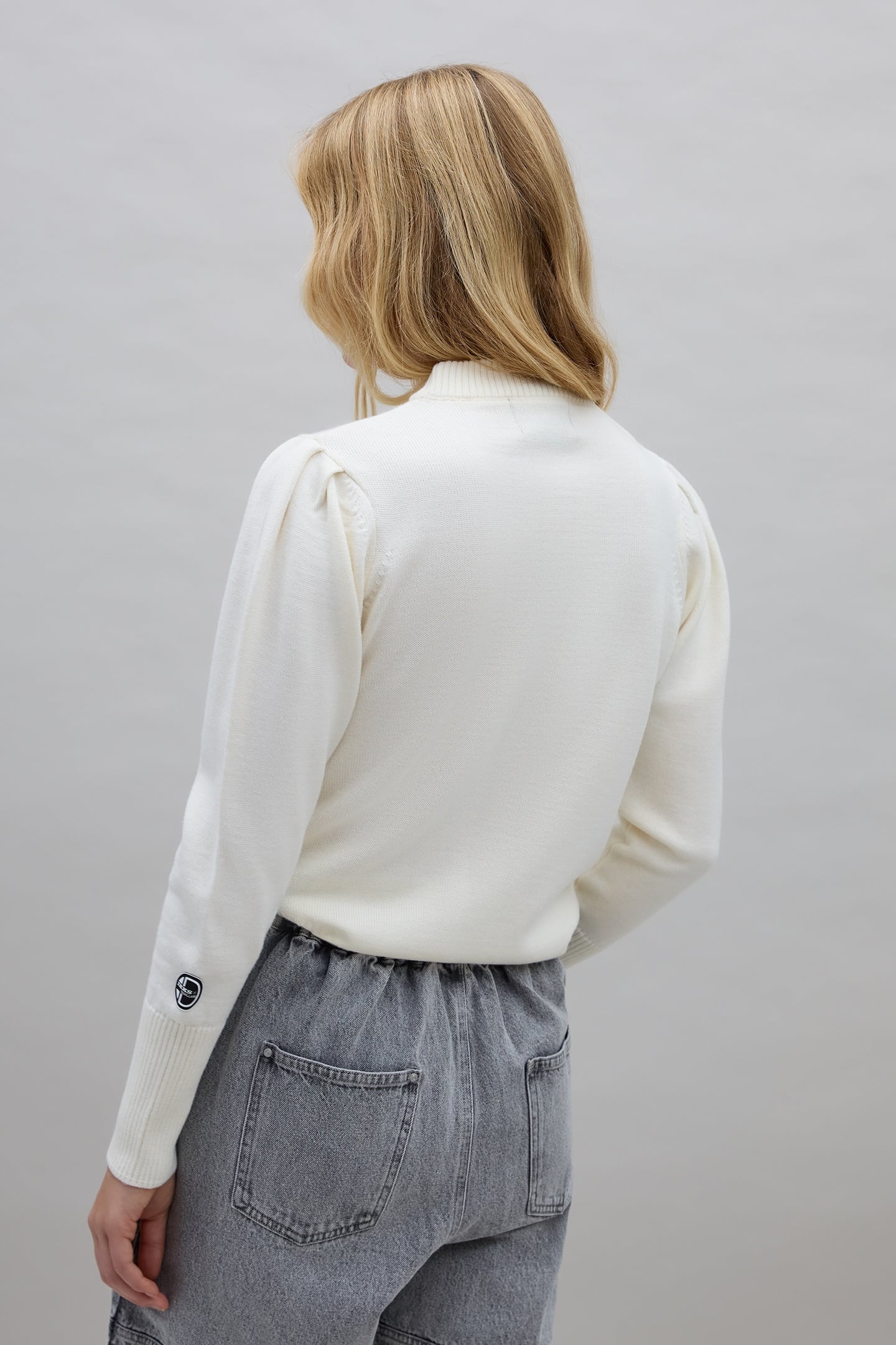 ECRU STAR KNIT SWEATER IKKS X DUVILLARD WOMAN 3