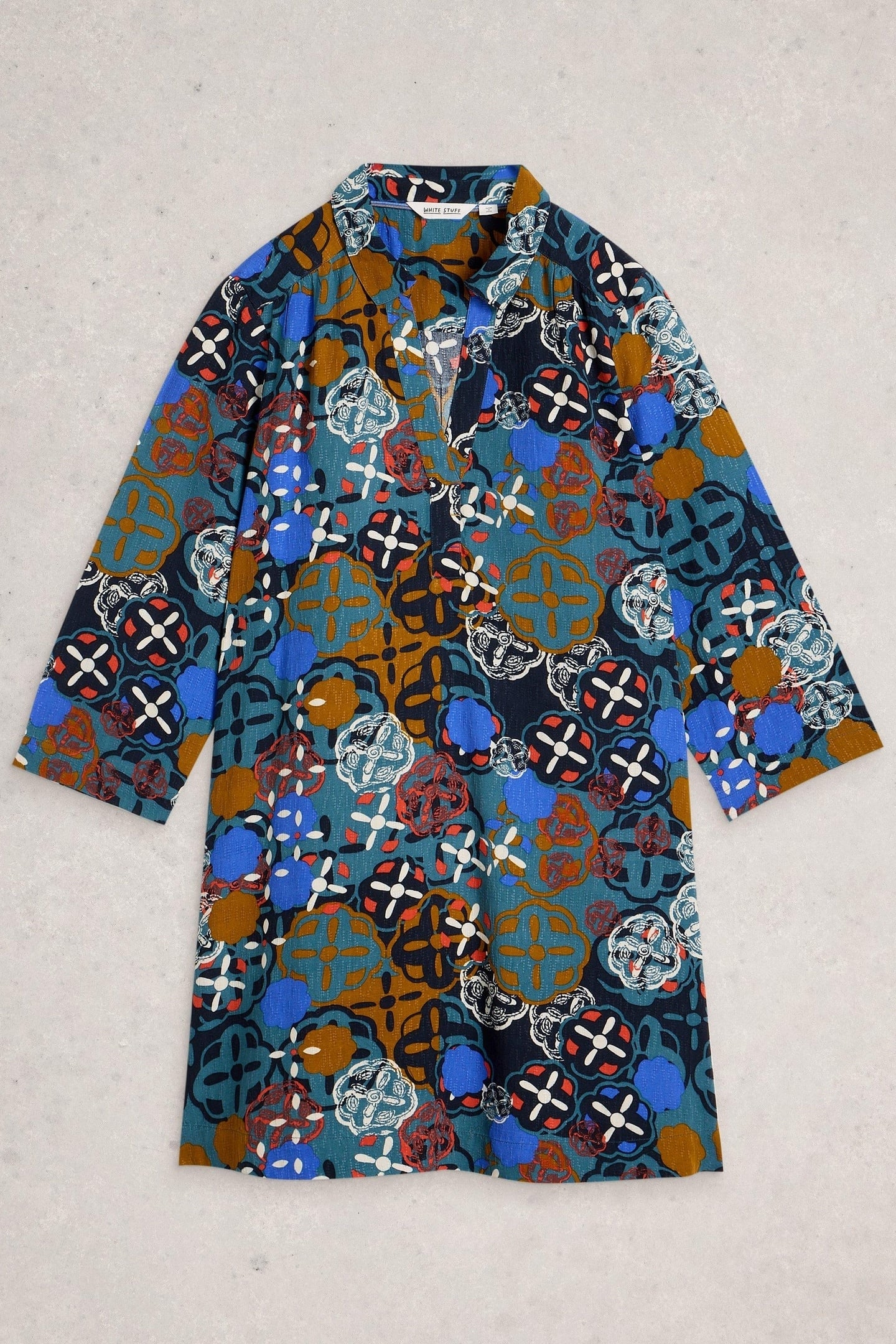 BLAKE TUNIC CHARTREUSE MULTI 3