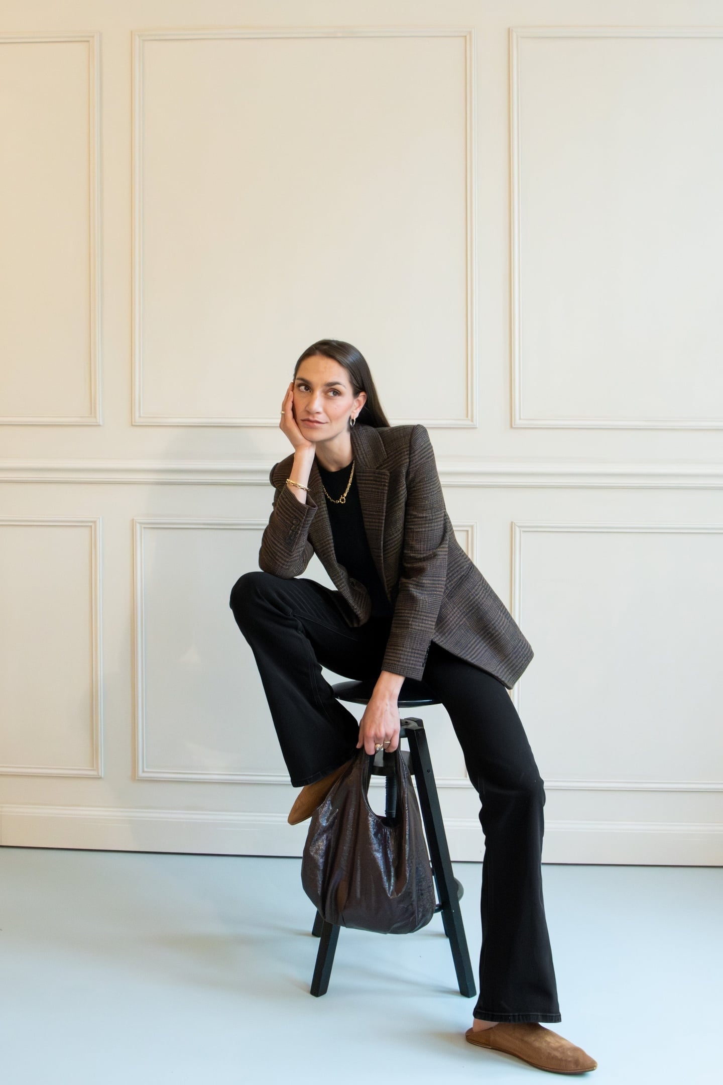 ISY HIGH FLARED STONE BLACK 6