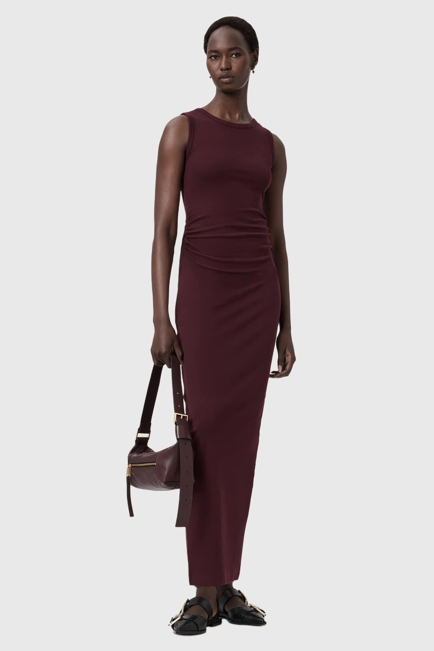 KATARINA DRESS OXBLOOD RED 2