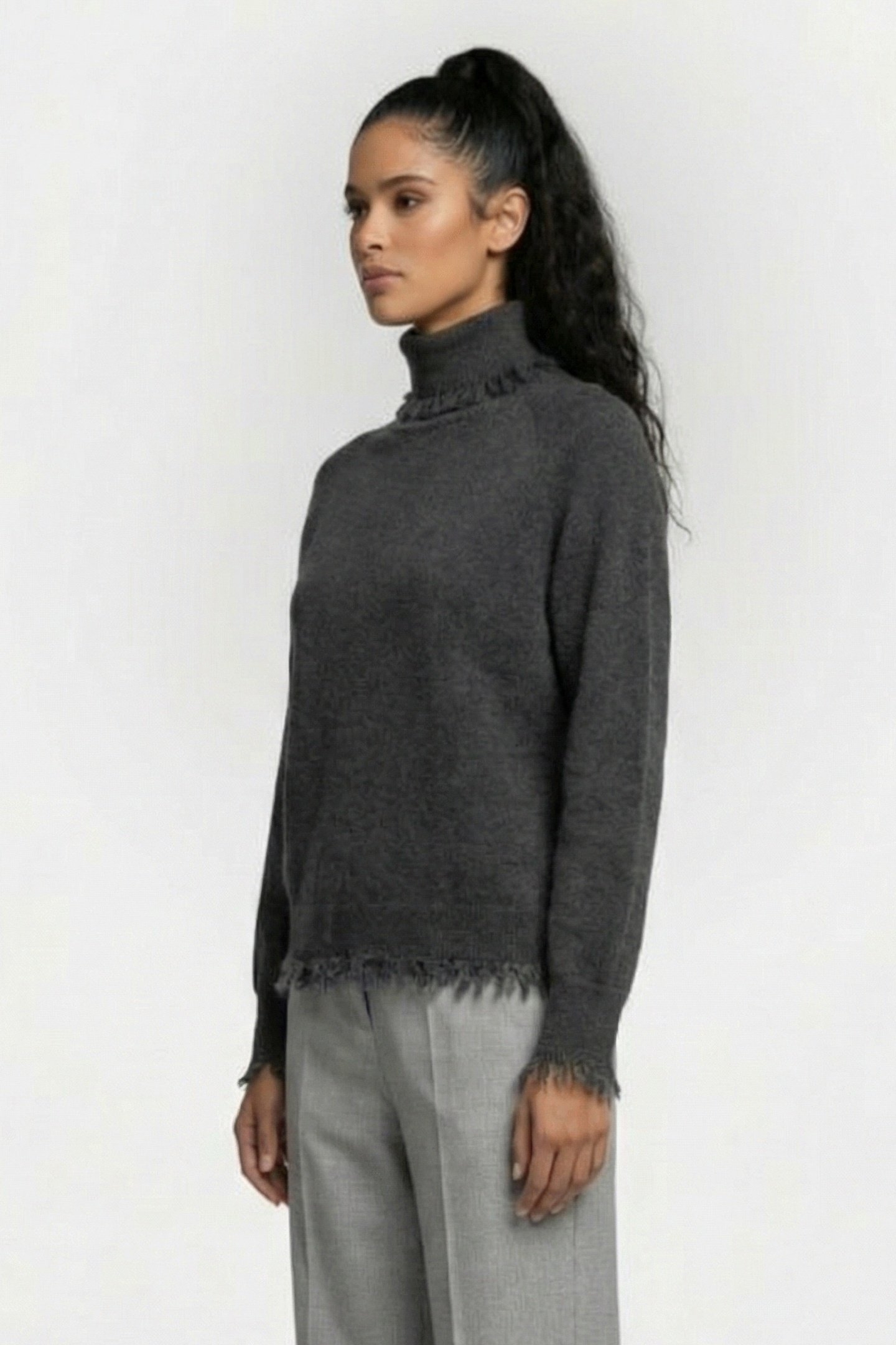 SUMAC PULLOVER DARK GREY MELANGE 3