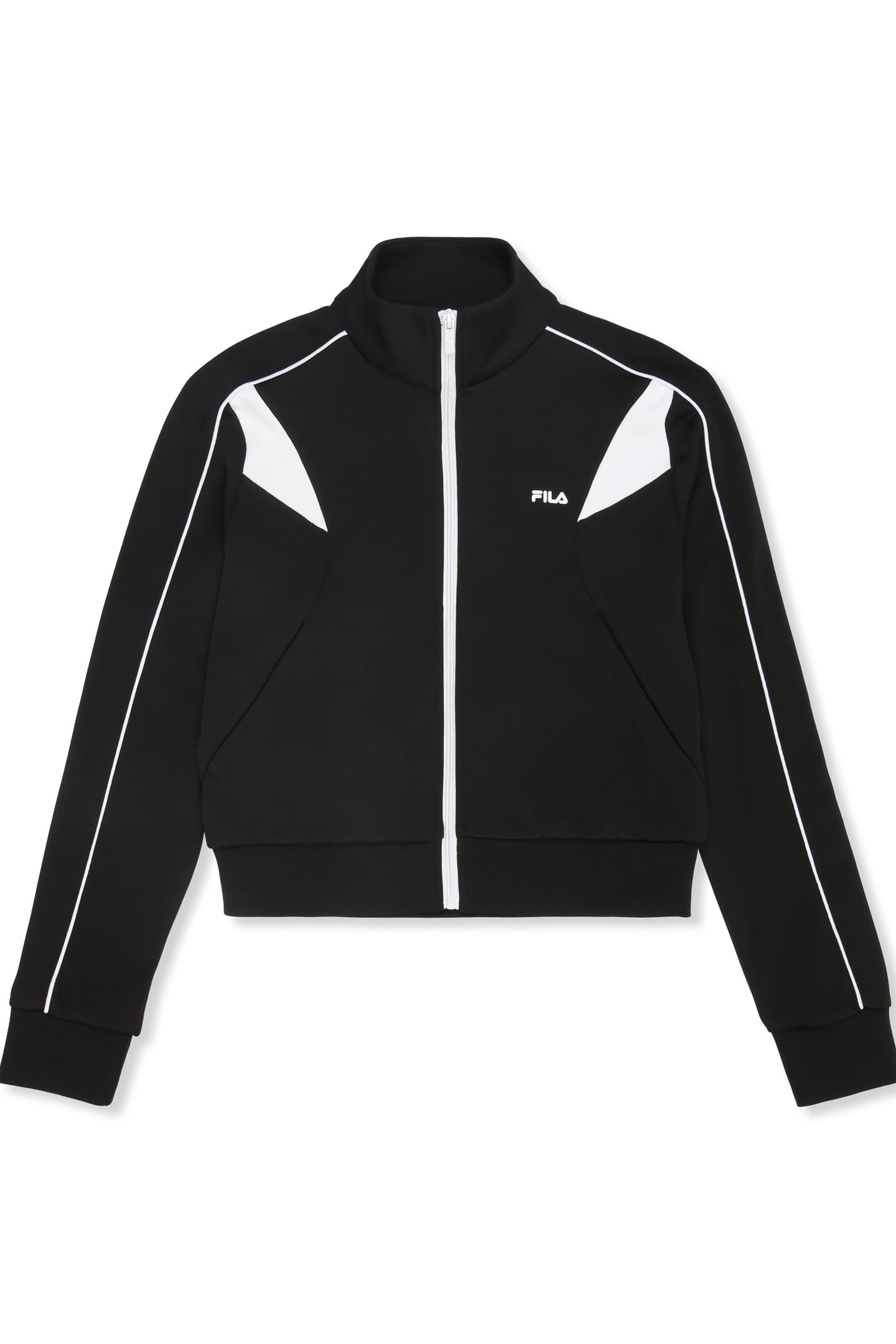RIVOLI REGULAR BLOCKED TRACK JACKET BLACK-BRIGHT WHITE 5