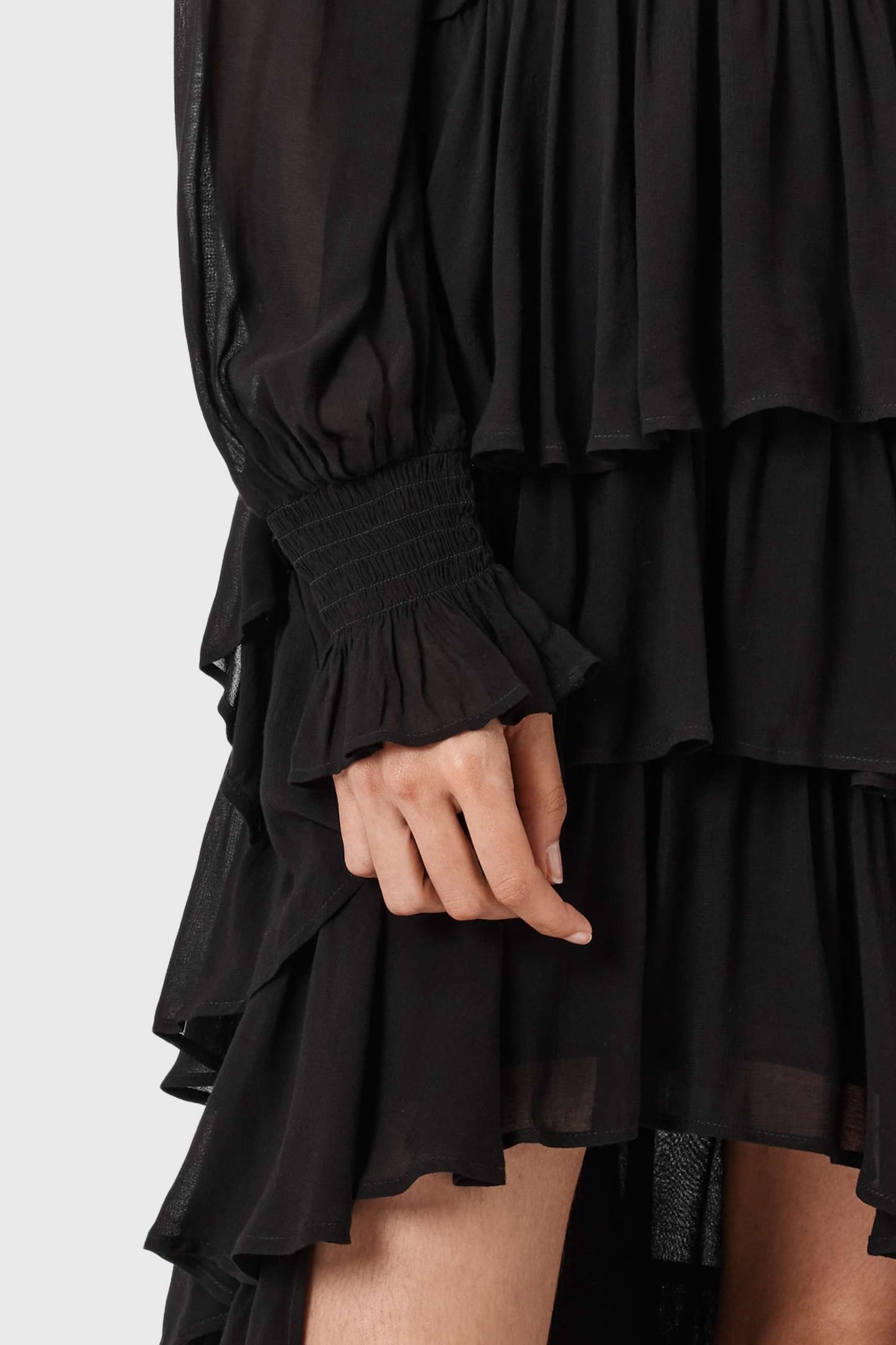 CAVARLY LS MAXI DRES BLACK 7