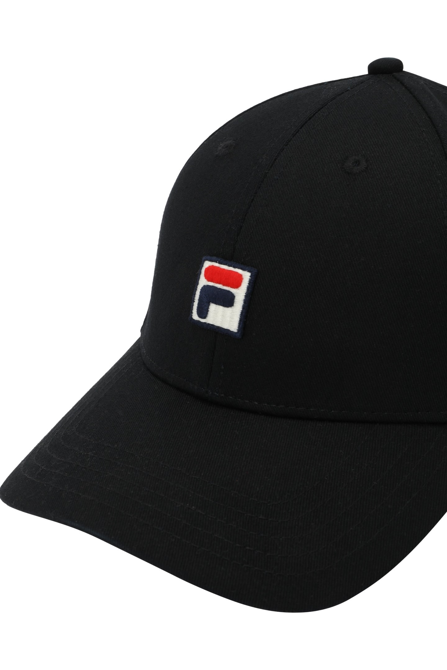 UNISEX BIELLA 6 PANEL LOGO CAP BLACK 3