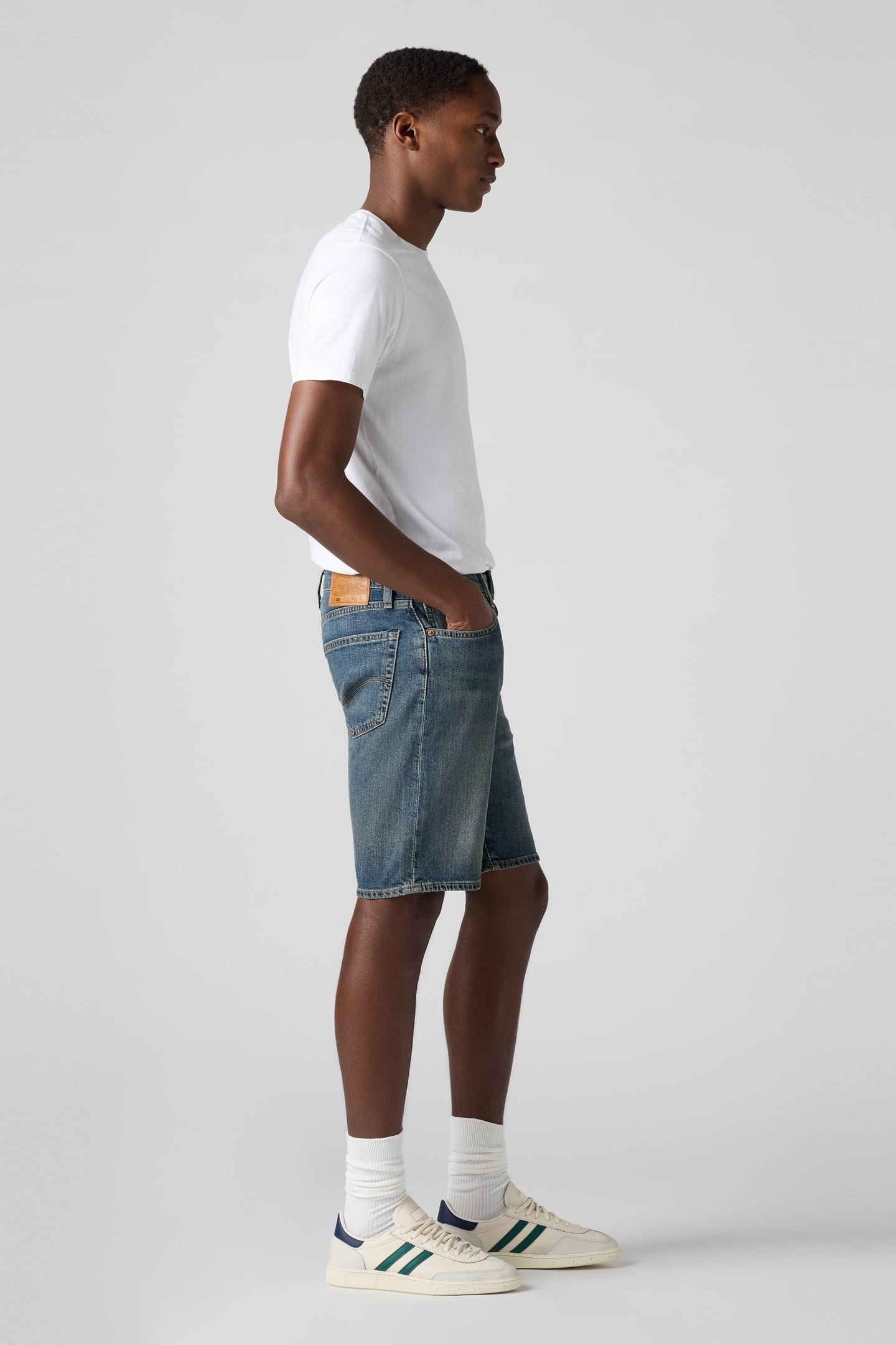 405 STANDARD SHORTS DARK INDIGO WORN IN 5