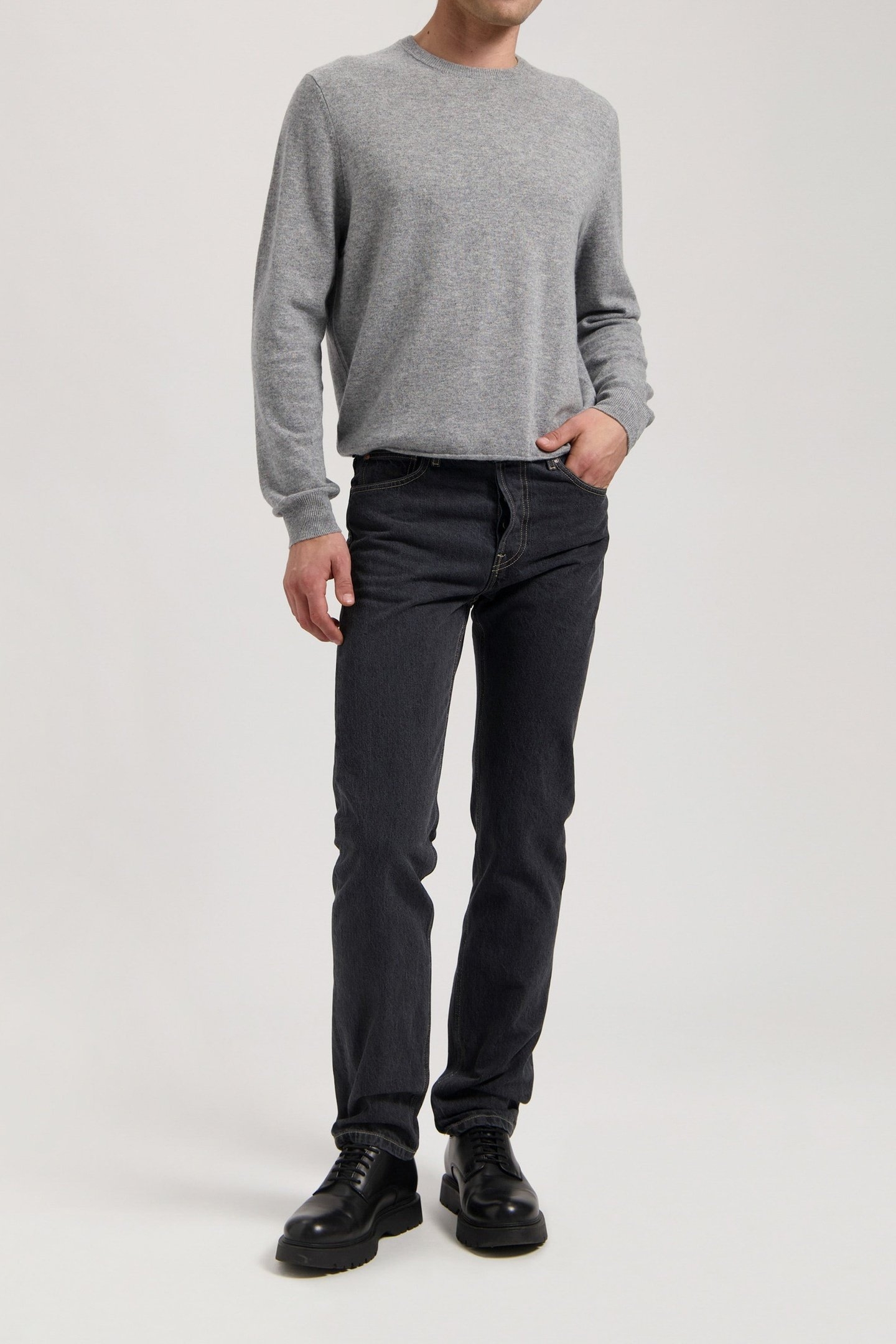 JOHN MID STRAIGHT MEDIUM BLACK 2